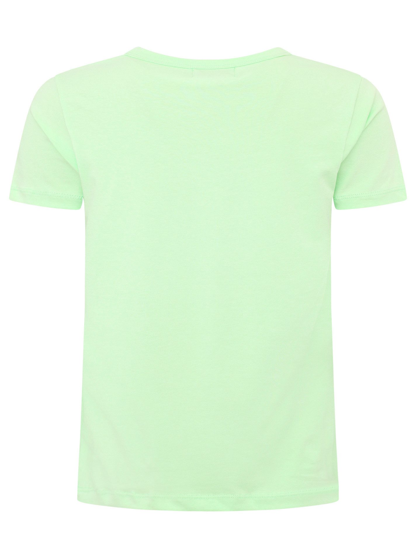 Zwillingsherz T-Shirt "Smile Happiness Fun" Rundhalsausschnitt, bunte Stickerei, Pailletten, Kurzarm