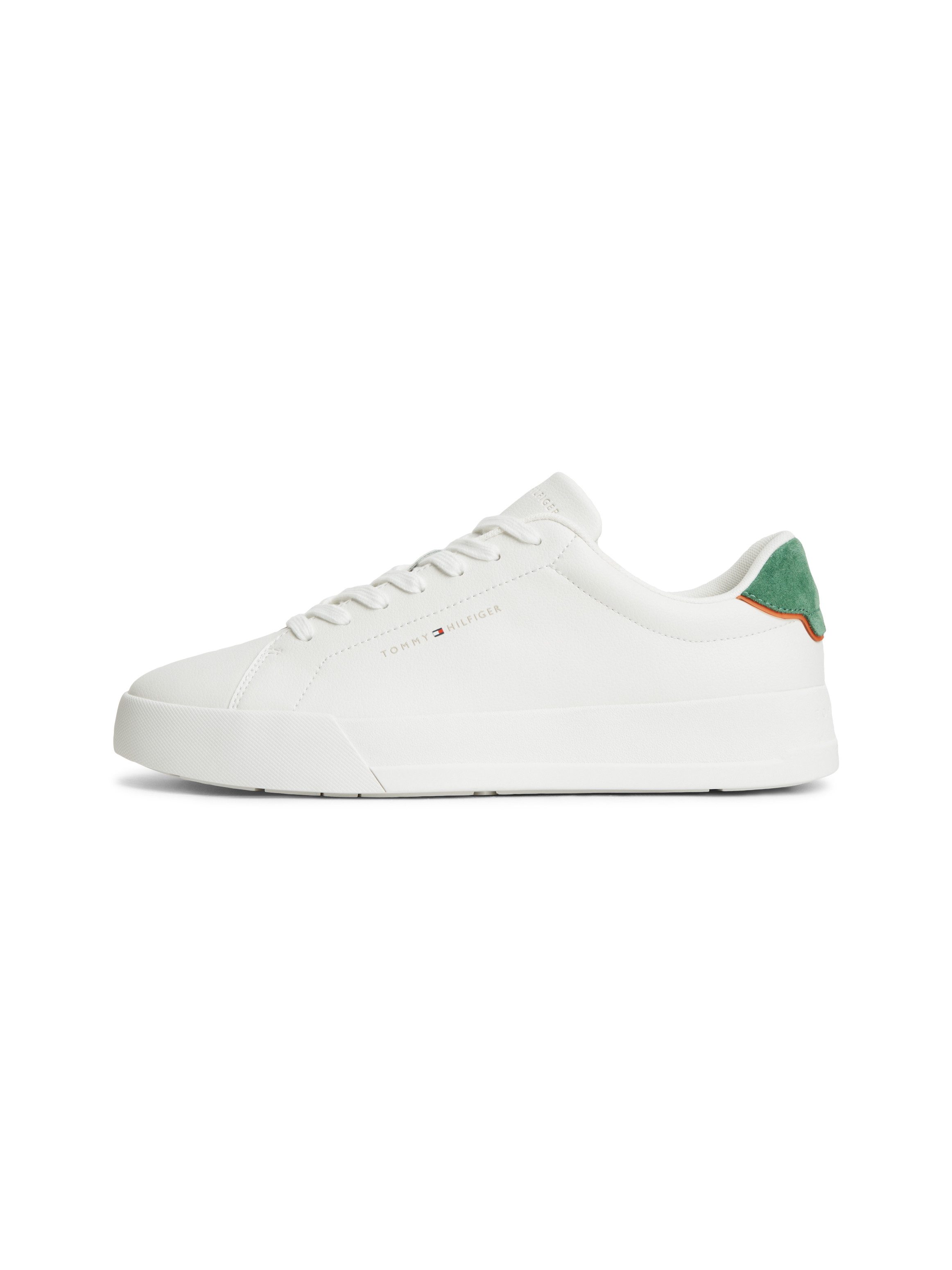 Tommy Hilfiger TH COURT LTH DETAIL ESS Sneaker Freizeitschuh, Halbschuh, Schnürer mit Logoschriftzügen – Bild 5 von 5