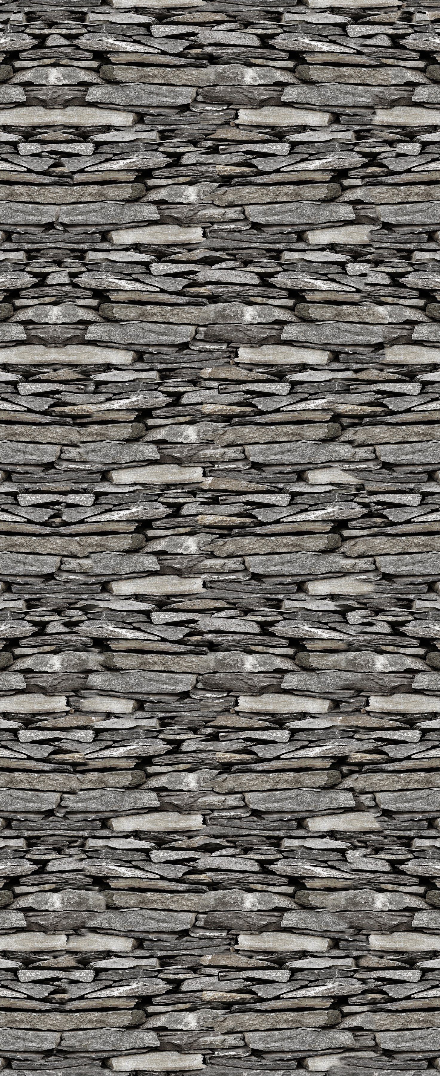 queence Vinyltapete Tong, glatt, Steinoptik, 90x250cm, selbstklebend, kinderleichte Anbringung, Sticker