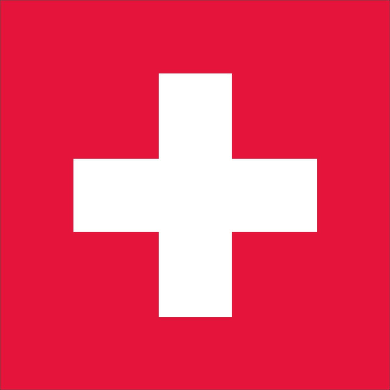 flaggenmeer Flagge Schweiz quadratisch 120 g/m²