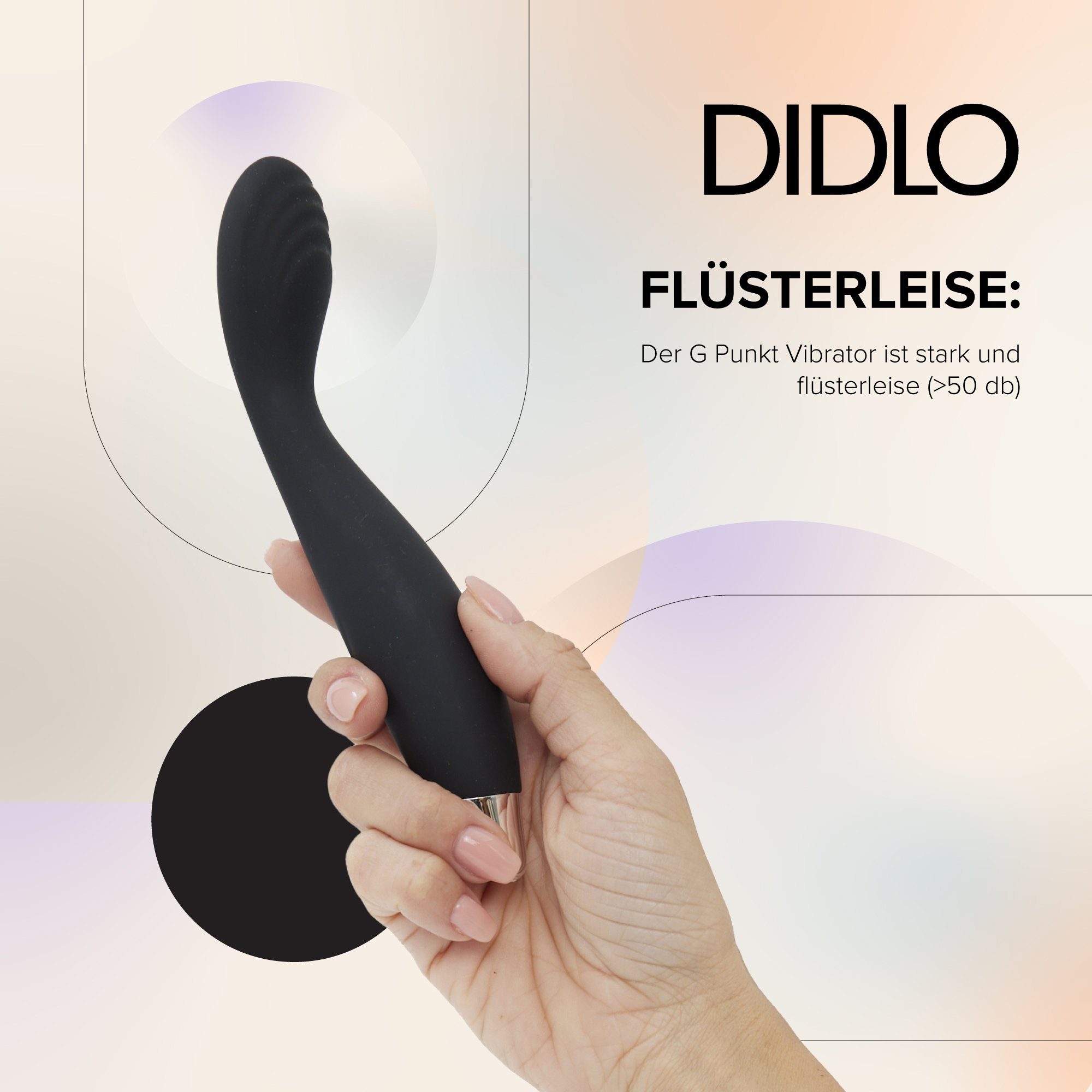 Vibrator G-Punkt Klitoris-Stimulator, 10 Stufen mit DIDLO