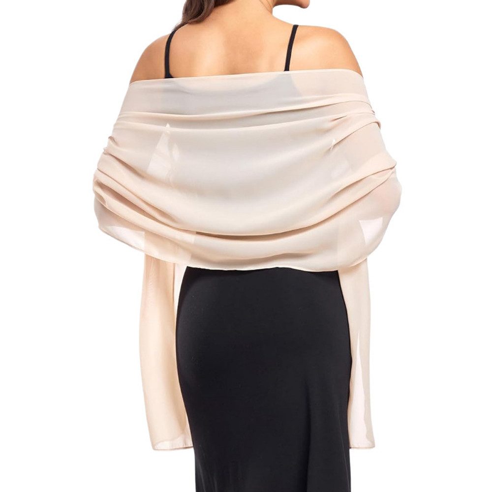 Coonoor Modeschal Eleganter Chiffon-Schal für Damen – Weiche Stola, (1-St), für Abendkleider, Hochzeiten & festliche Anlässe