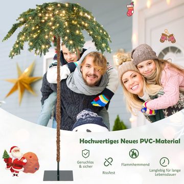 COSTWAY Künstlicher Weihnachtsbaum, mit 813 Zweigspitzen, 250 warmweißen LED