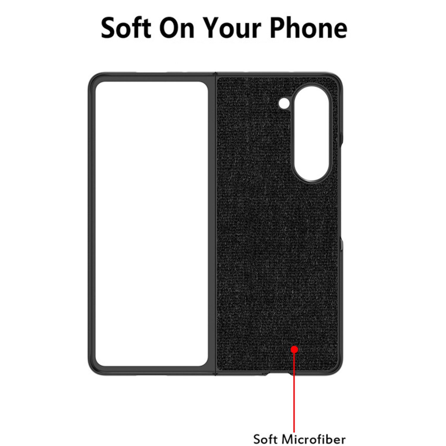 Wigento Handyhülle Für Samsung Galaxy Z Fold6 5G Edelstahl Schutzhülle Shockproof Silber, Edelstahl Schutzhülle