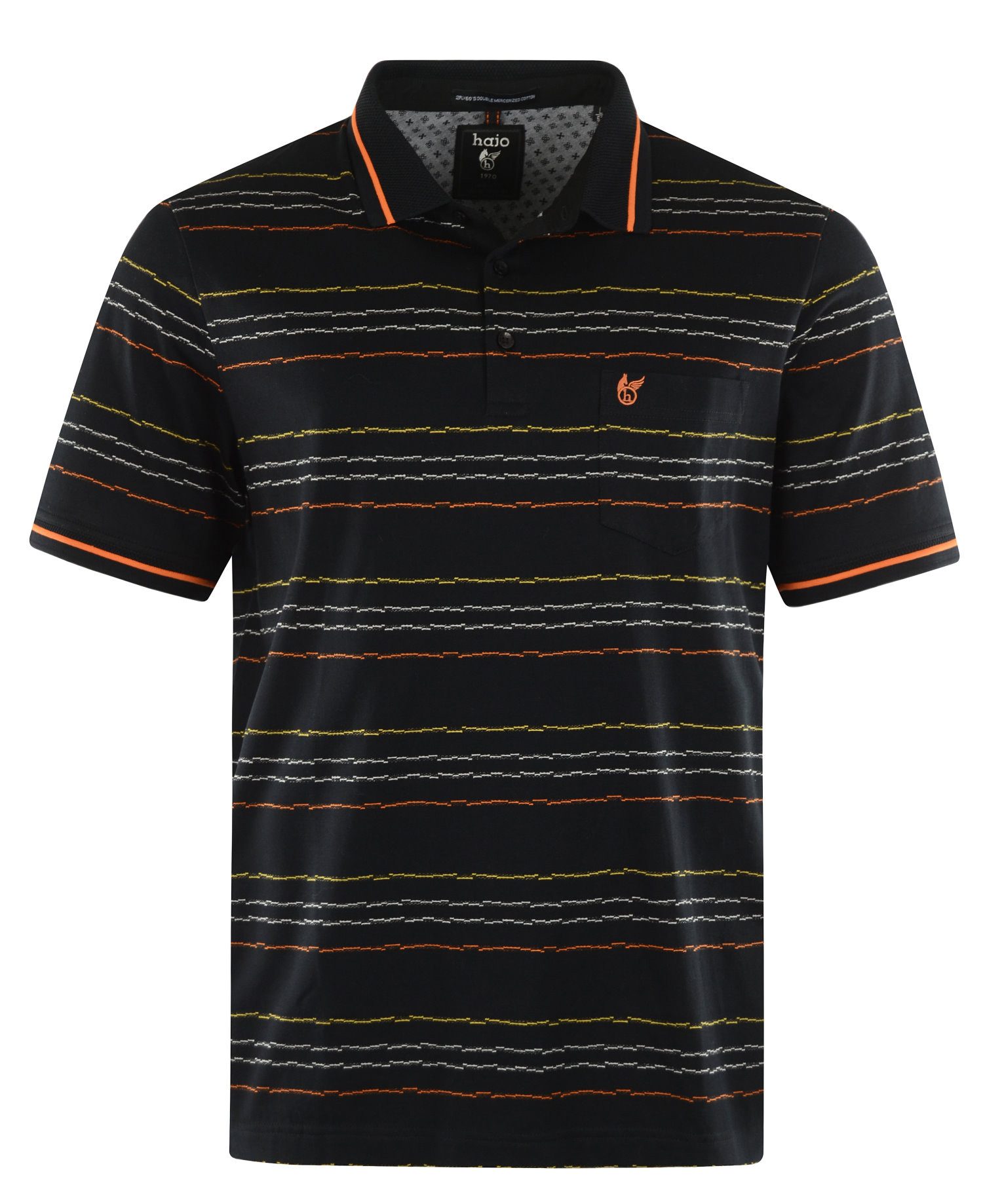 Hajo Poloshirt Herren Shirt mit kurzem Arm (1-tlg) Baumwolle