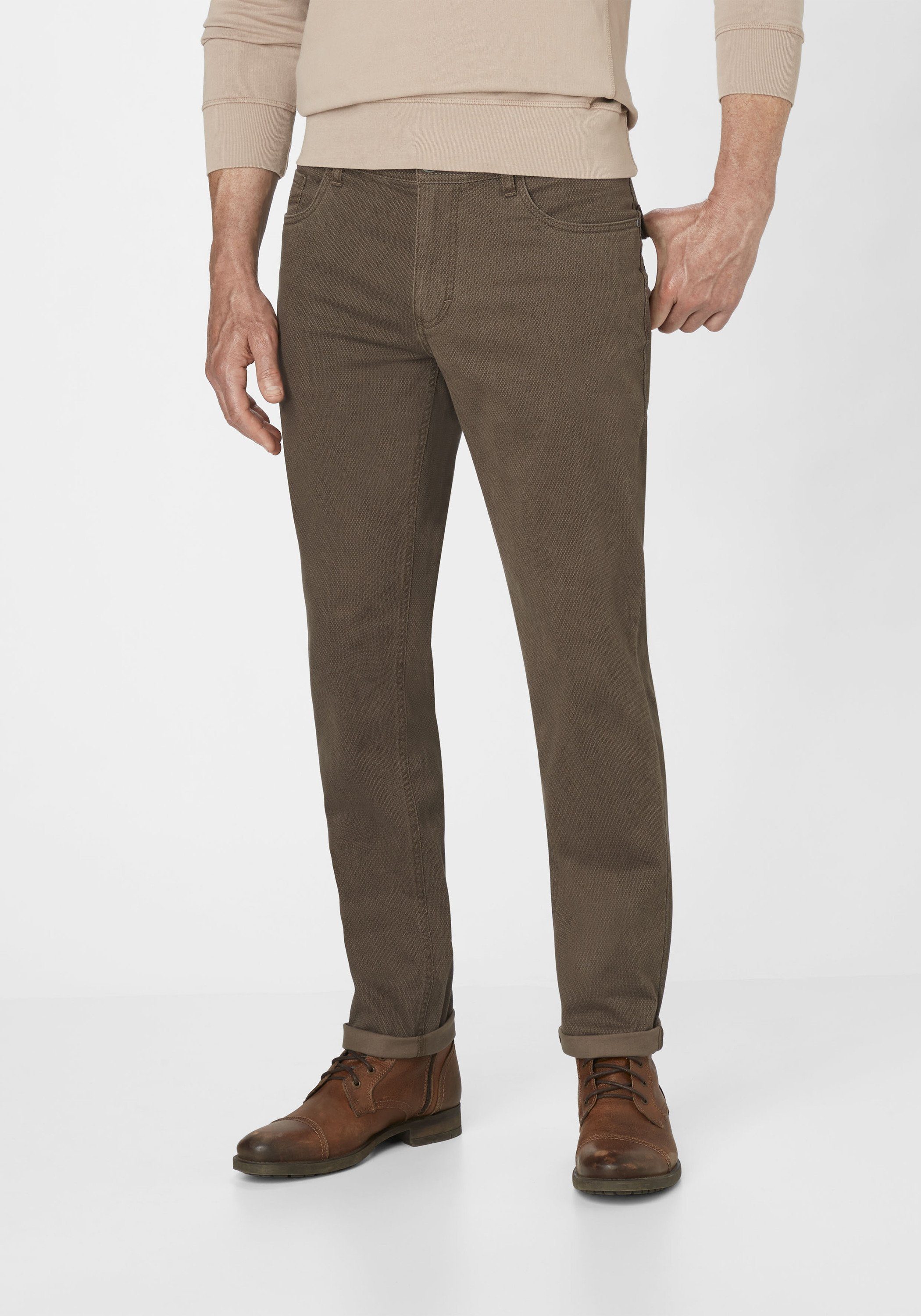 Redpoint Stoffhose MILTON Regular Fit 5-Pocket Hose mit Stretchanteil brown