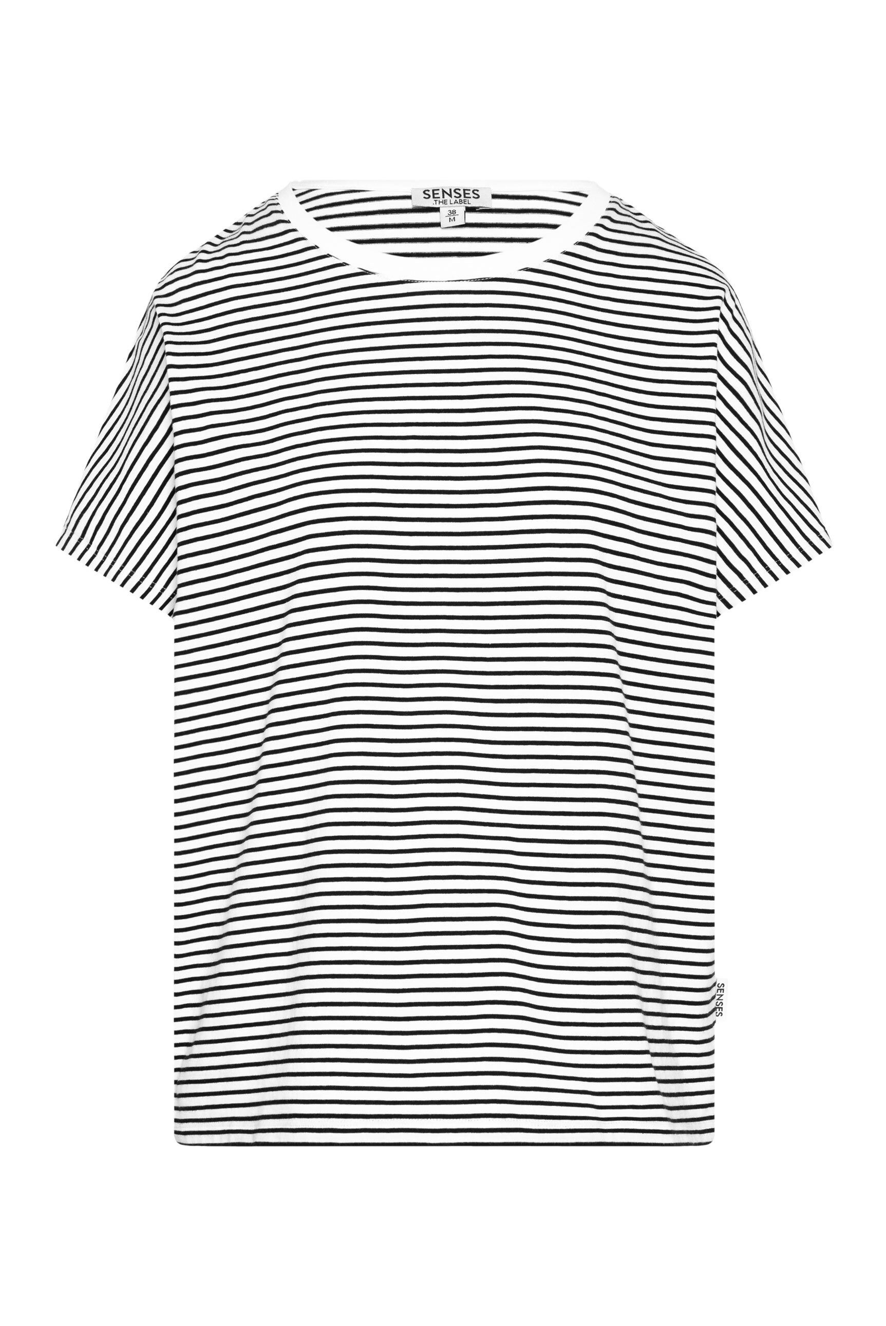 SENSES.THE LABEL Rundhalsshirt aus Baumwolle günstig online kaufen