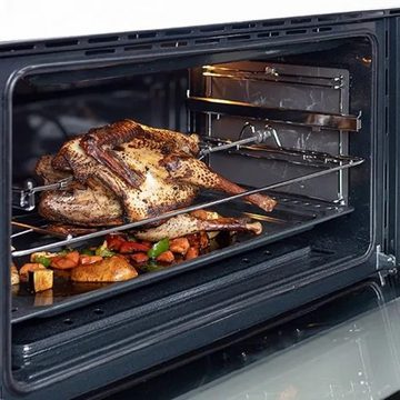 Kaiser Küchengeräte Einbaubackofen EH 9309/5 Jahres Garantie, mit 1-fach-Teleskopauszug, Einbau Backofen 90 cm 105L Schwarzes Glas TouchControl