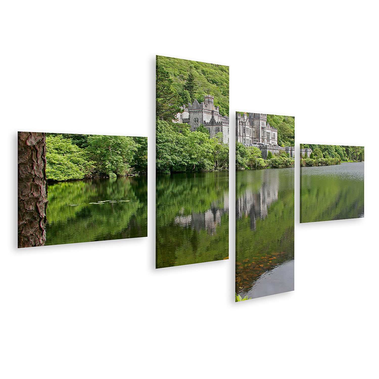islandburner Leinwandbild Kylemore Abbey Burg Galway Irland Bilder