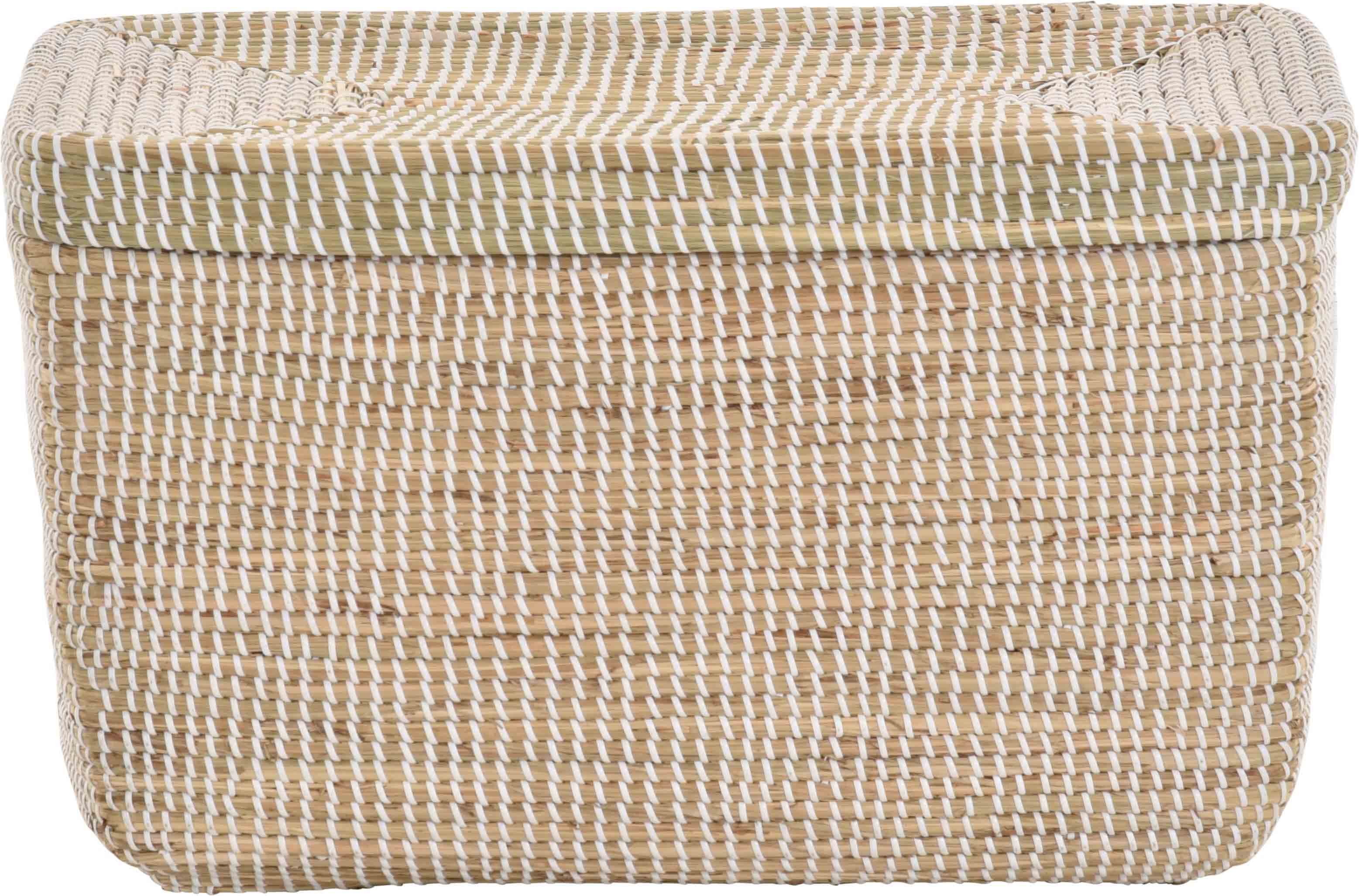 Krines Home Aufbewahrungskorb Handgearbeiteter Seegras Dekokorb günstig online kaufen