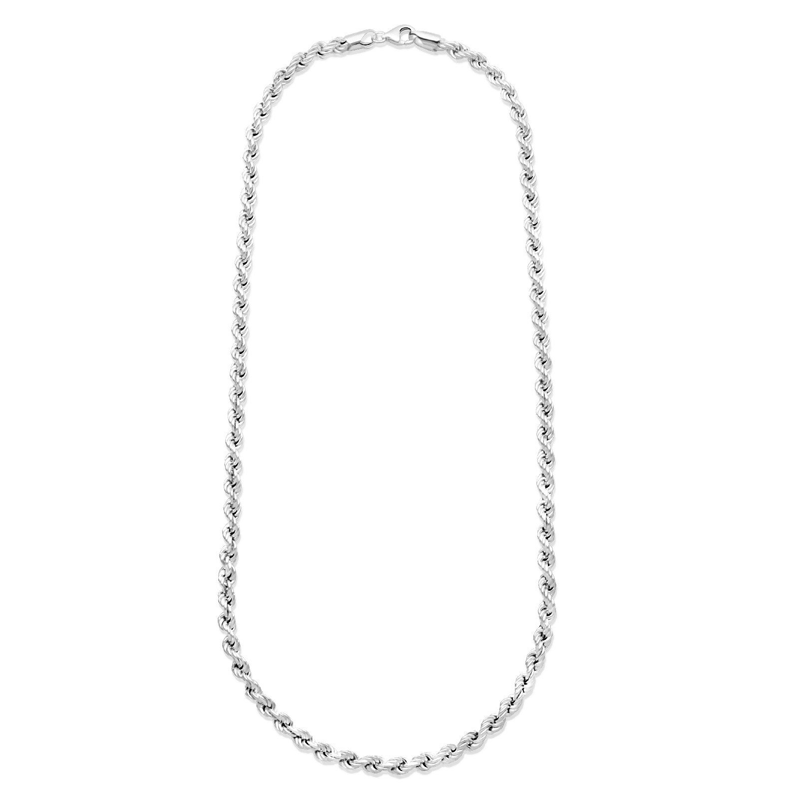 Damen Silberkette und Made Halskette, 5mm für in Kordelkette Herren Fein 925er Massiv Sterling Tony Silber Italy
