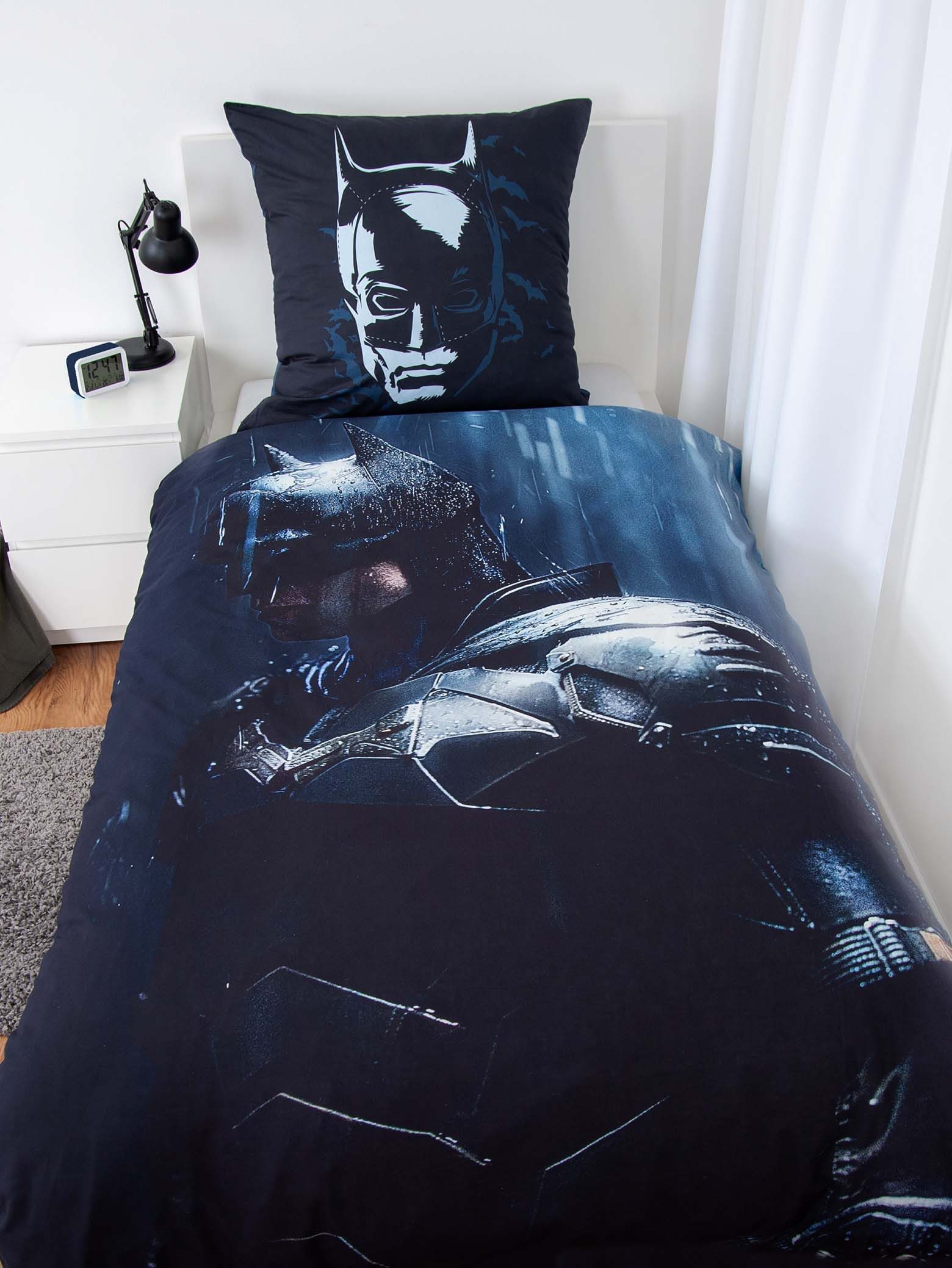 Batman Kinderbettwäsche - Classic - 135x200cm + 80x80cm, 100% Baumwolle