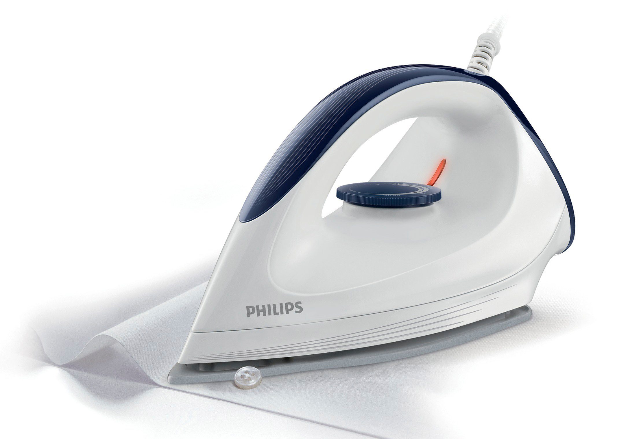 Philips Trockenbügeleisen GC160/02, 1200 W, mit DynaGlide-Bügelsohle