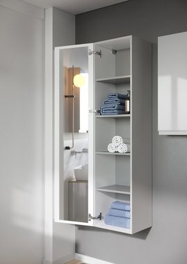 KOLMAN Hochschrank Hochhängeschrank MODUO 160 Badezimmerschrank Tür mit Spiegel