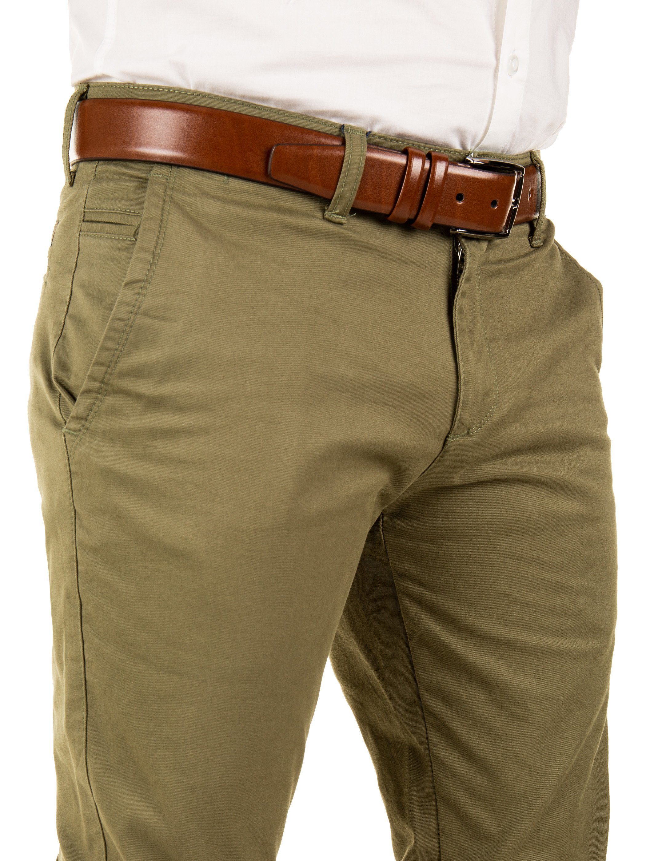 Yazubi Chinohose Modische Chino Hose Dustin von YAZUBI mit Gürtel bequeme Chinohose mit Gürtel