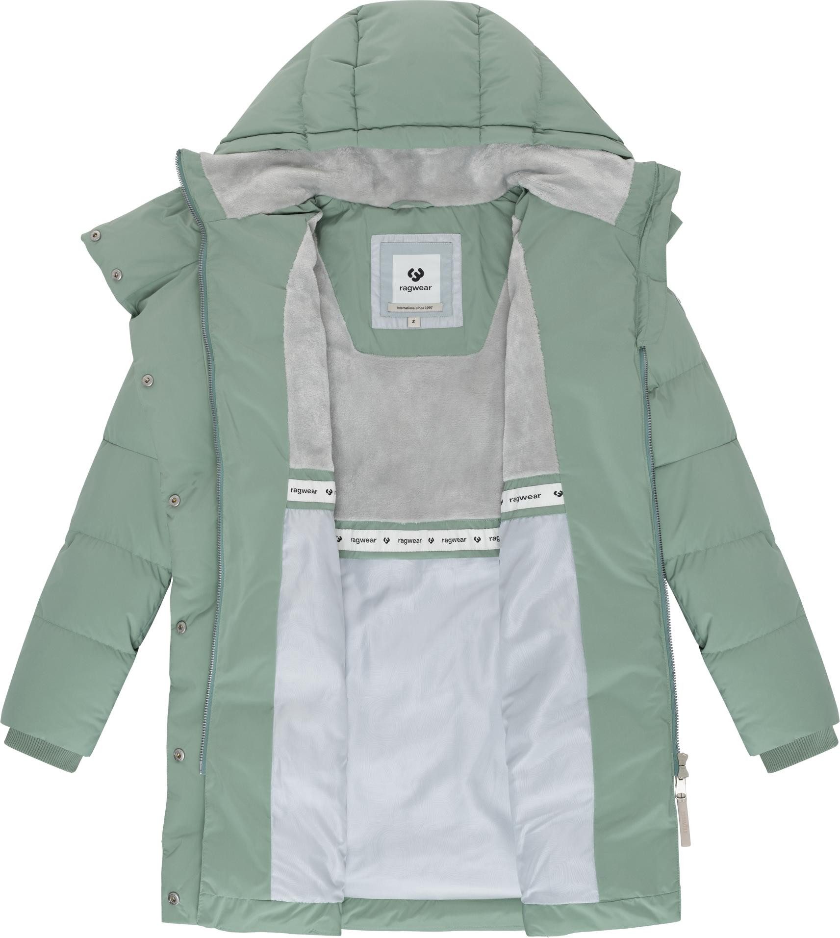 Ragwear Wintermantel Pavla Soft YOUMODO Wasserdichter Steppmantel mit Fleecekragen