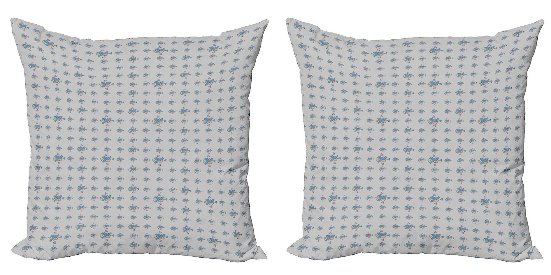 Kissenbezüge Modern Accent Doppelseitiger Digitaldruck, Abakuhaus (2 Stück), Geometrisch Chaotische Einfache Motive