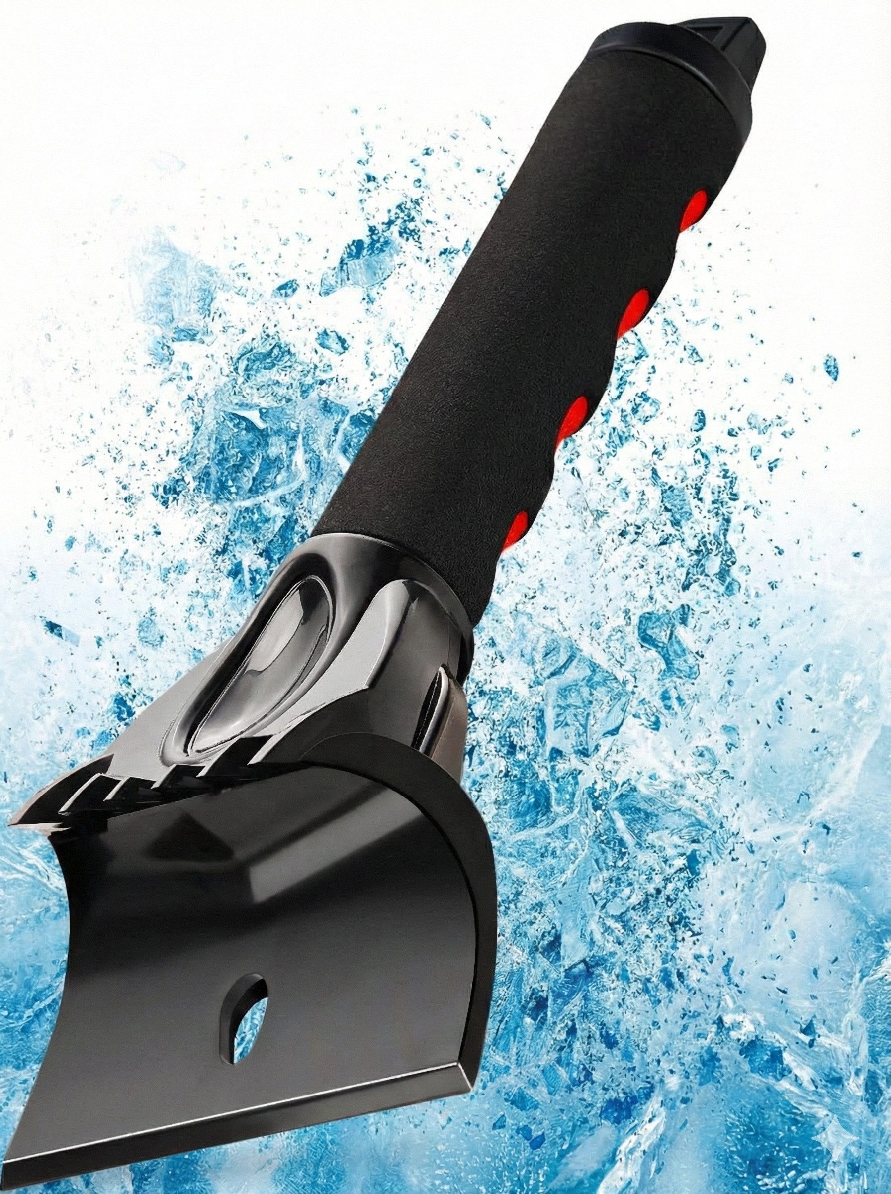 Lyvanas Eiskratzer Auto - Ergonomischer Profi Scheibenkratzer Auto schnell & stark Effizienter & sicherer Schneekratzer Auto aus Premium ABS