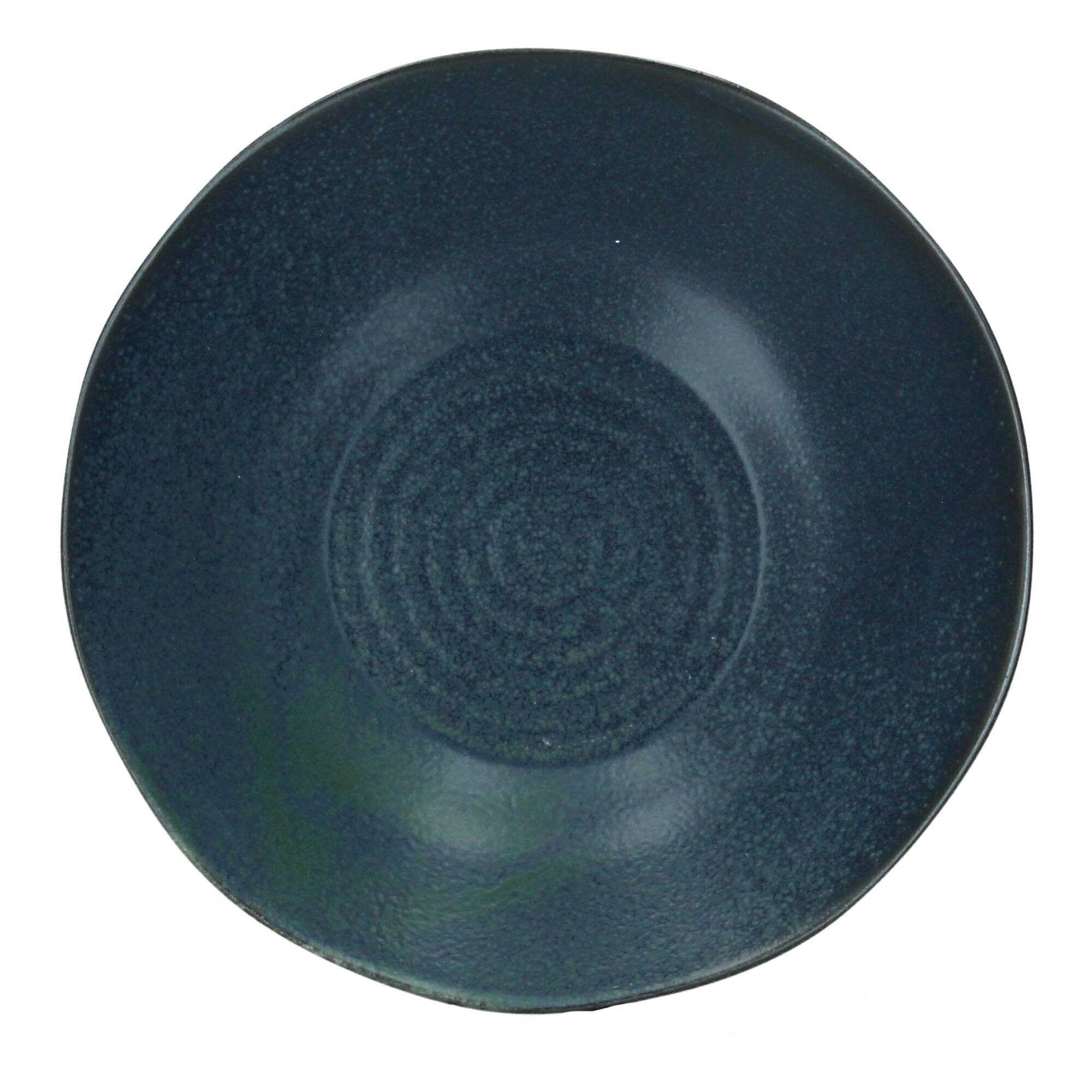 Bloomingville Сервірування столу Aura Suppenteller tief 22 cm Steingut blau