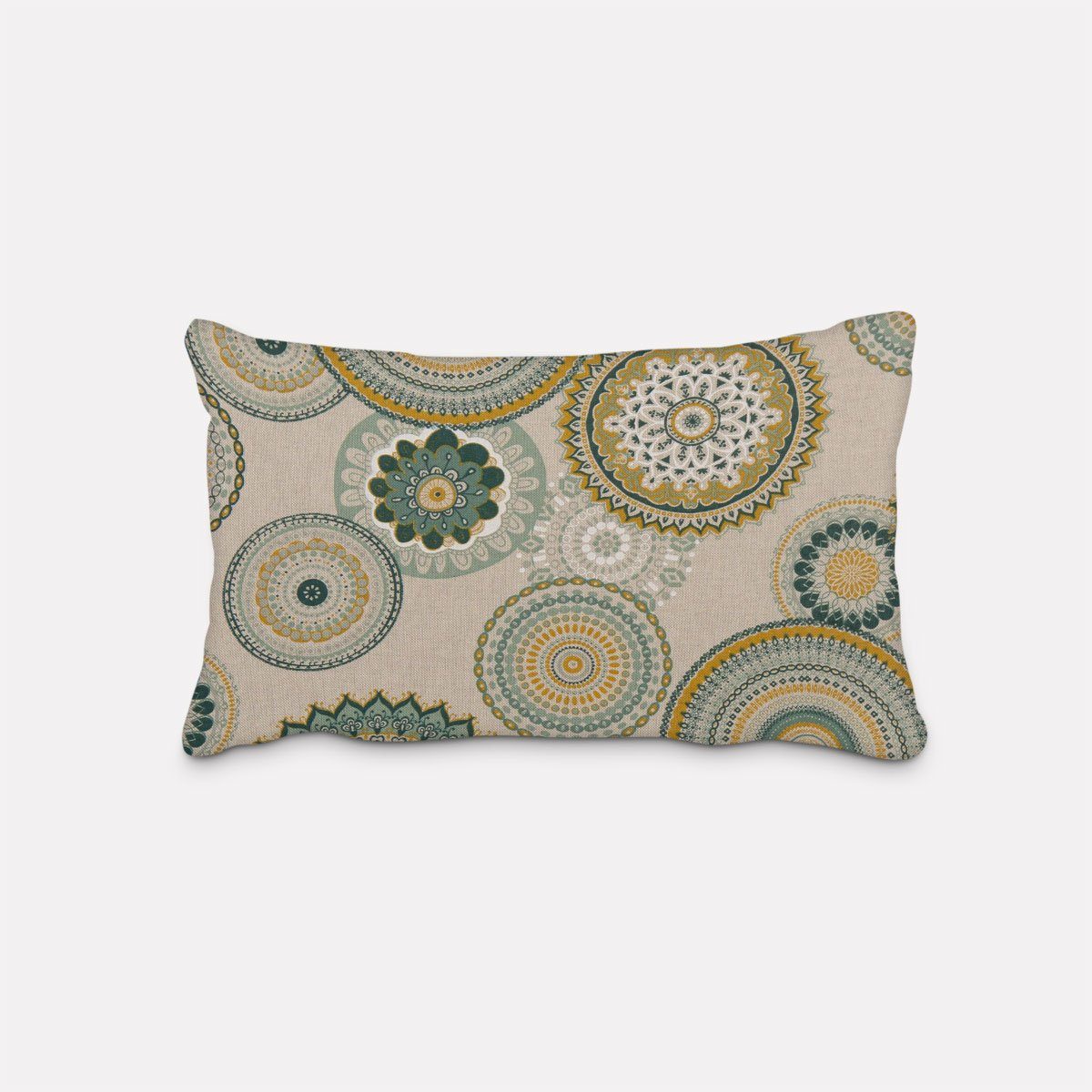 SCHÖNER LEBEN. Dekokissen SCHÖNER LEBEN. Kissenhülle Mandalas natur grün ve günstig online kaufen