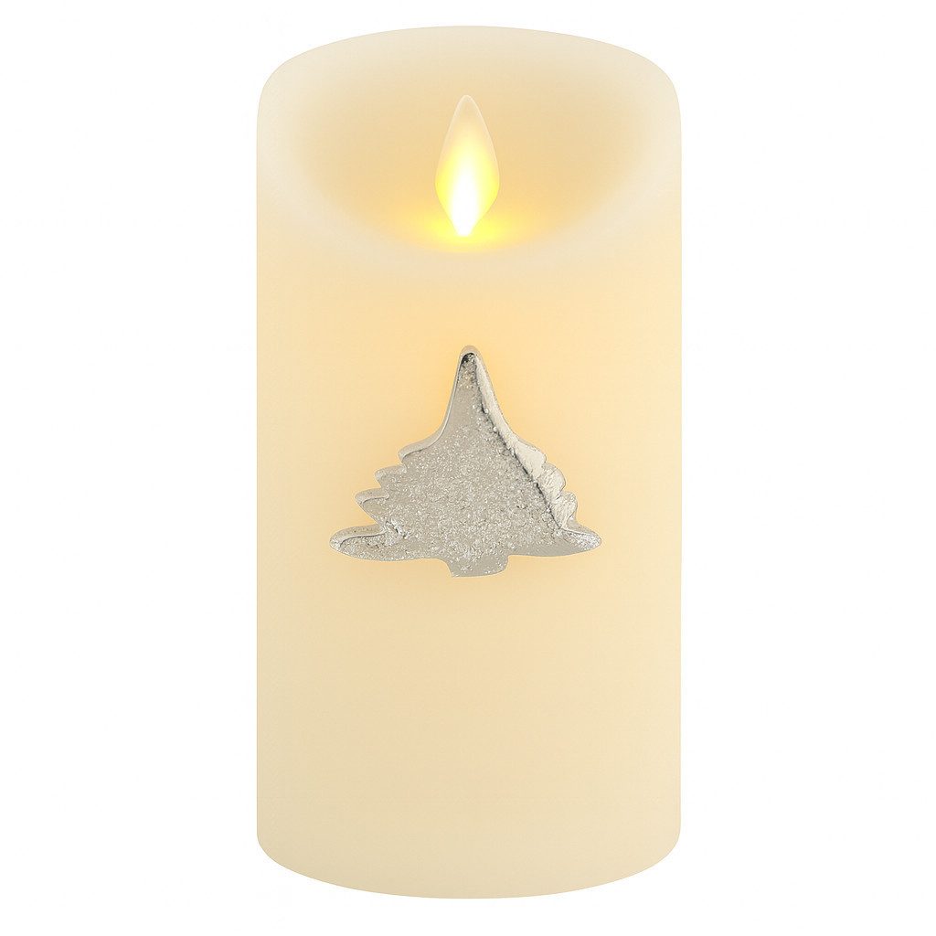 Marrakesch Orient & Mediterran Interior Dekofigur Moderner Boho Kerzenpin Caloge B handgefertigt für Kerzen, Silber 6 cm (1 St), Handarbeit
