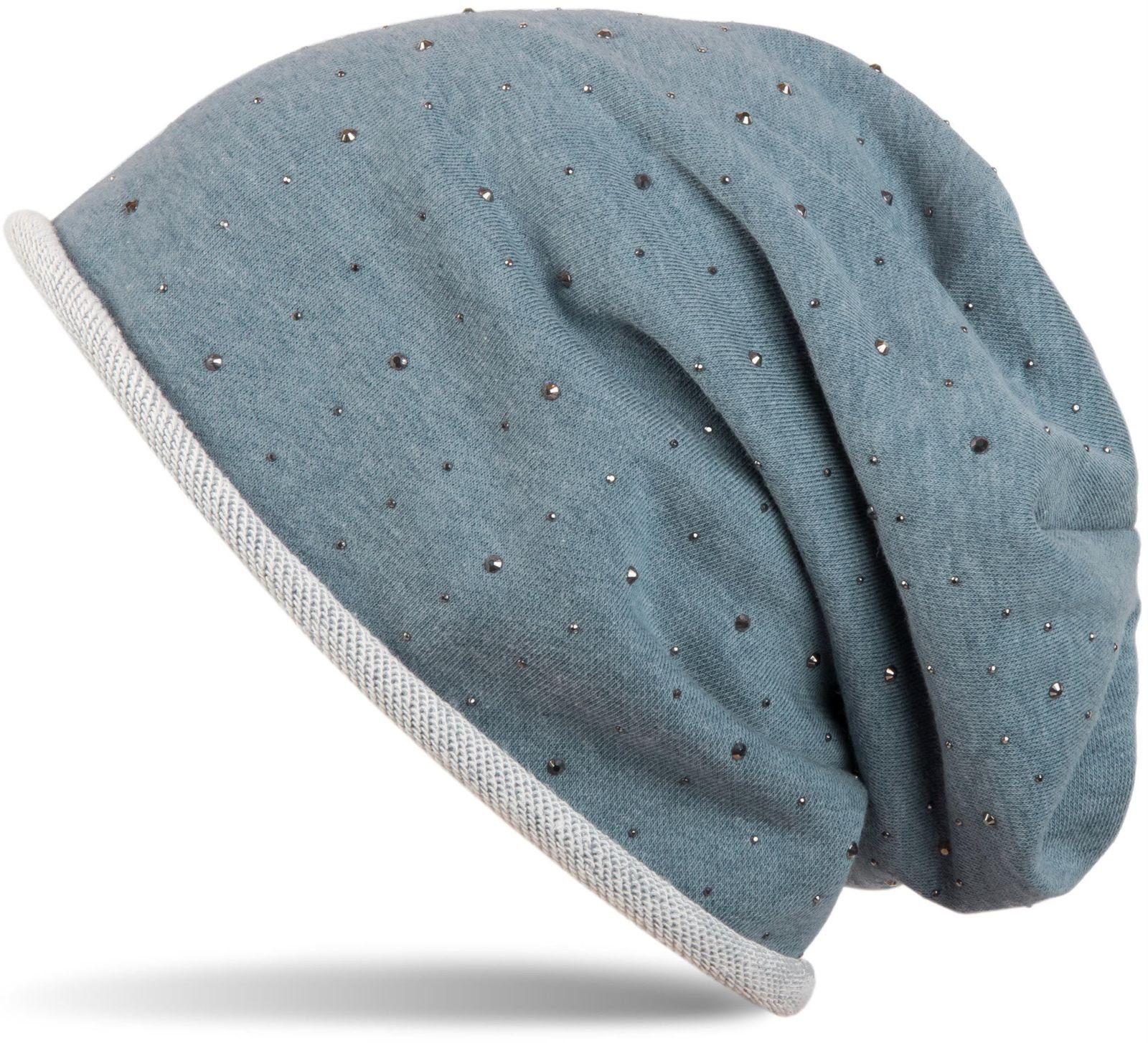 Beanie Beanie mit Strass Nieten