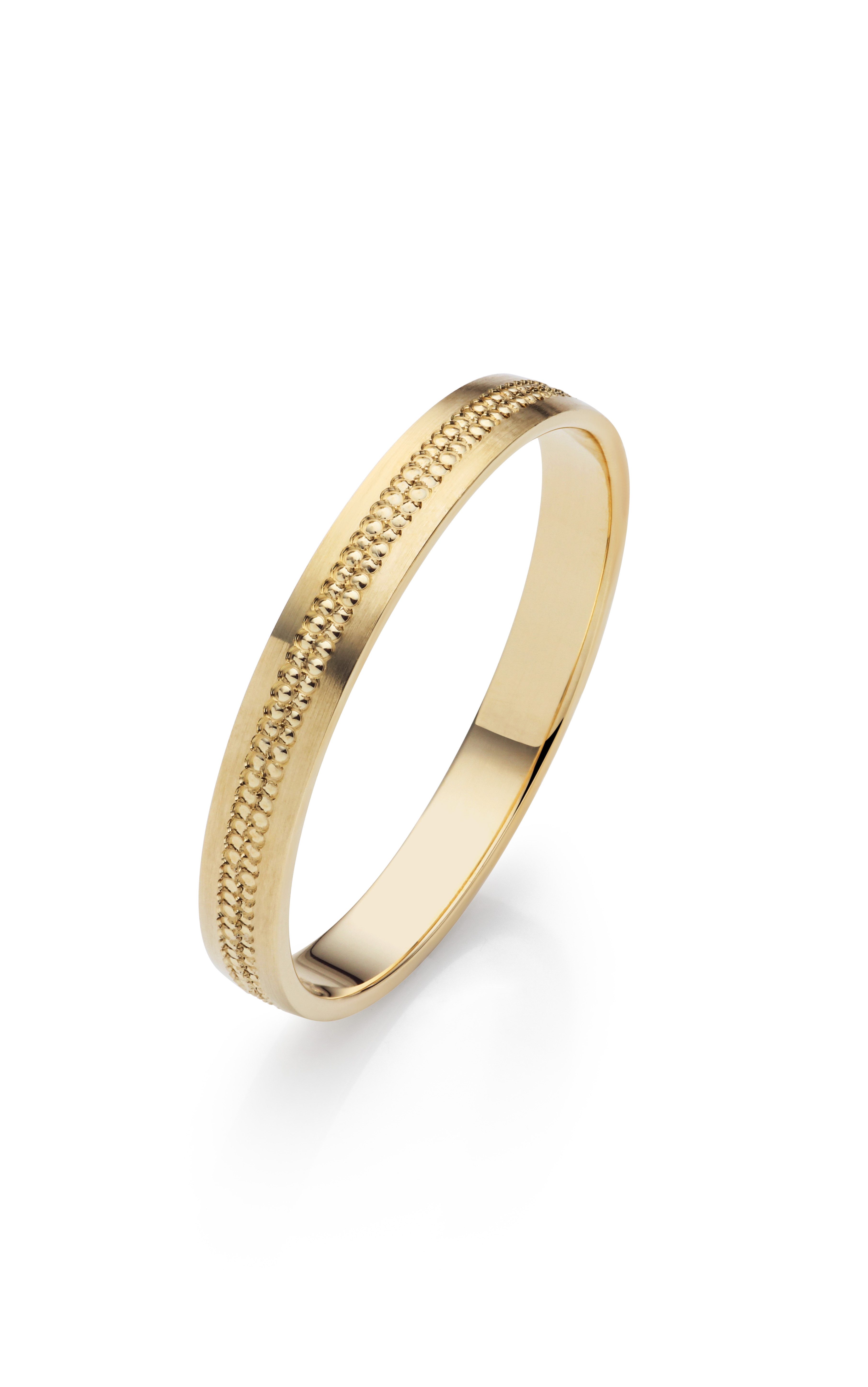 Firetti Trauring Schmuck Geschenk Gold 375 Hochzeit Ehering Partnerring "LIEBE", Made in Germany - wahlweise mit oder ohne Brillanten