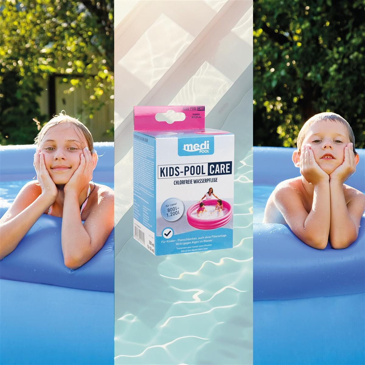 mediPOOL Poolpflege mediPOOL Kids-Pool Care 250 ml, (Spar-Set)
