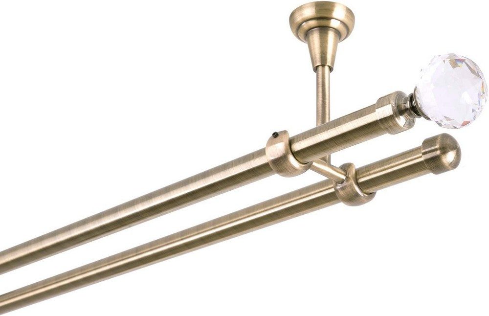 MDEKOR Gardinenstange, 2-läufig, kürzbar, Deckenmontage, Gardinenstange Vor günstig online kaufen