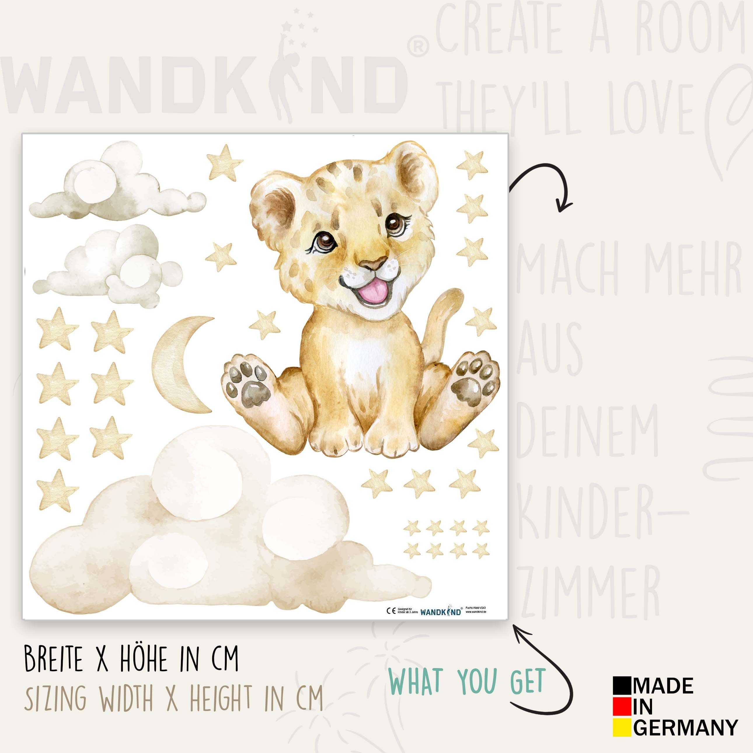 WANDKIND Wandtattoo Löwe auf der Wolke V273 günstig online kaufen