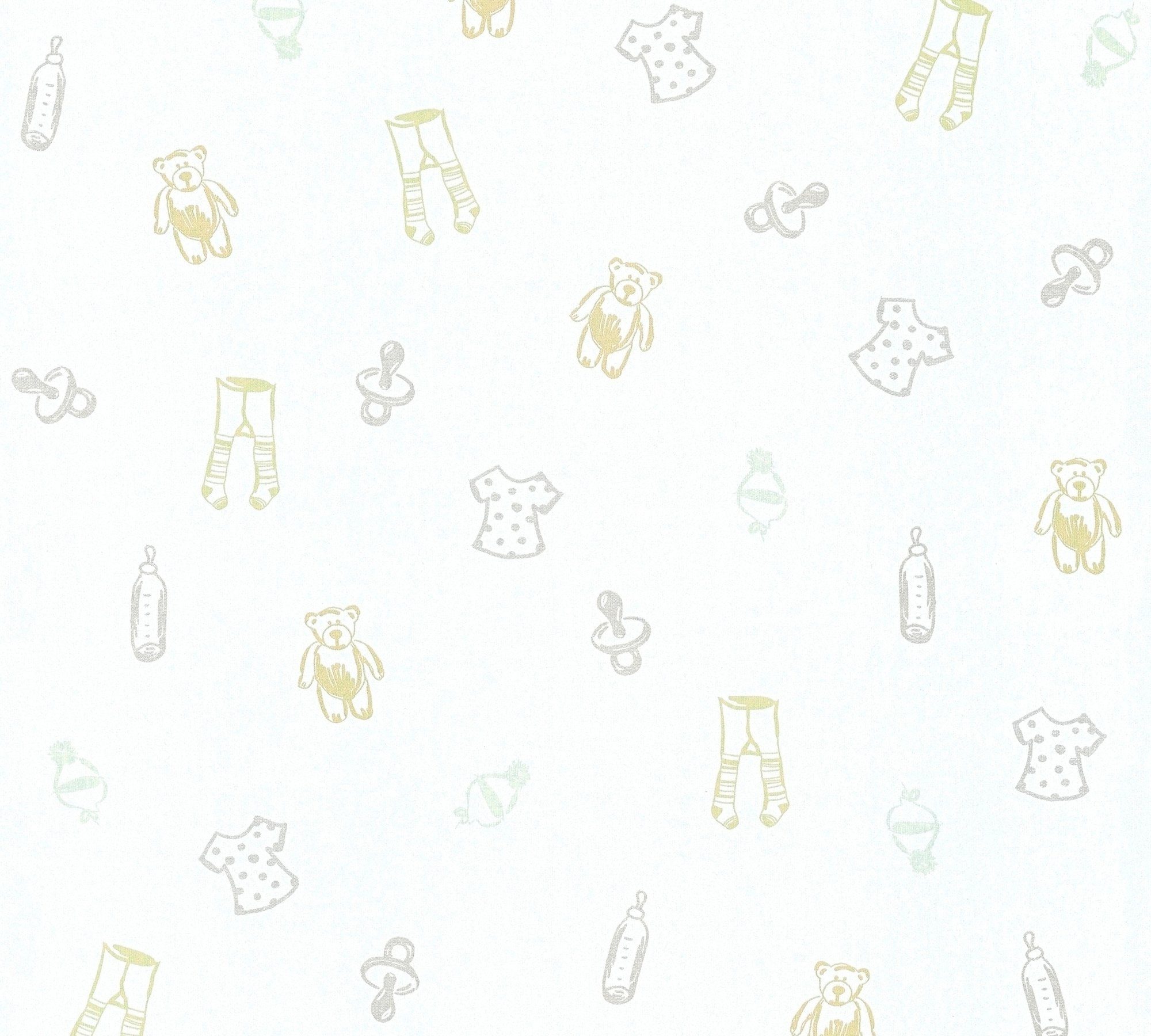 living walls Vliestapete Little Stars, leicht strukturiert, Motiv, Strukturmuster, gemustert, Tapete Kinder Metallic Обои Kinderzimmer Schlafzimmer Design Optik