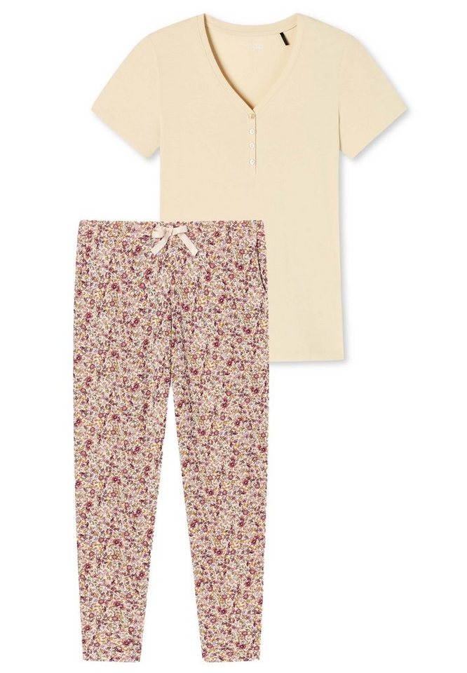 Schiesser Herren Pyjama Schlafanzug Oberteil T-Shirt Mix & Relax HO190 UVP 24,95