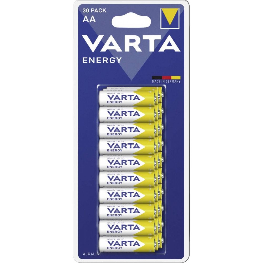 VARTA Varta Energy Pack 30 AA Batterien. Elektro-Kabel, Mignon-Batterie AA, Mignon-Batterie AA, Alkali-Batterien von Varta
