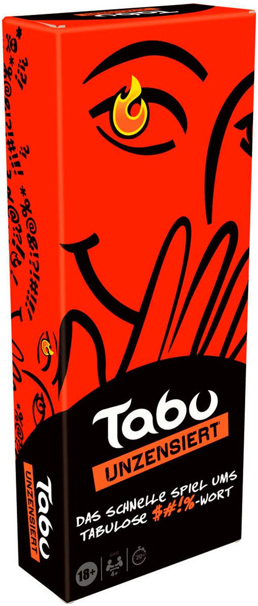 Hasbro Spiel Tabu Unzensiert, Partyspiel für Erwachsene