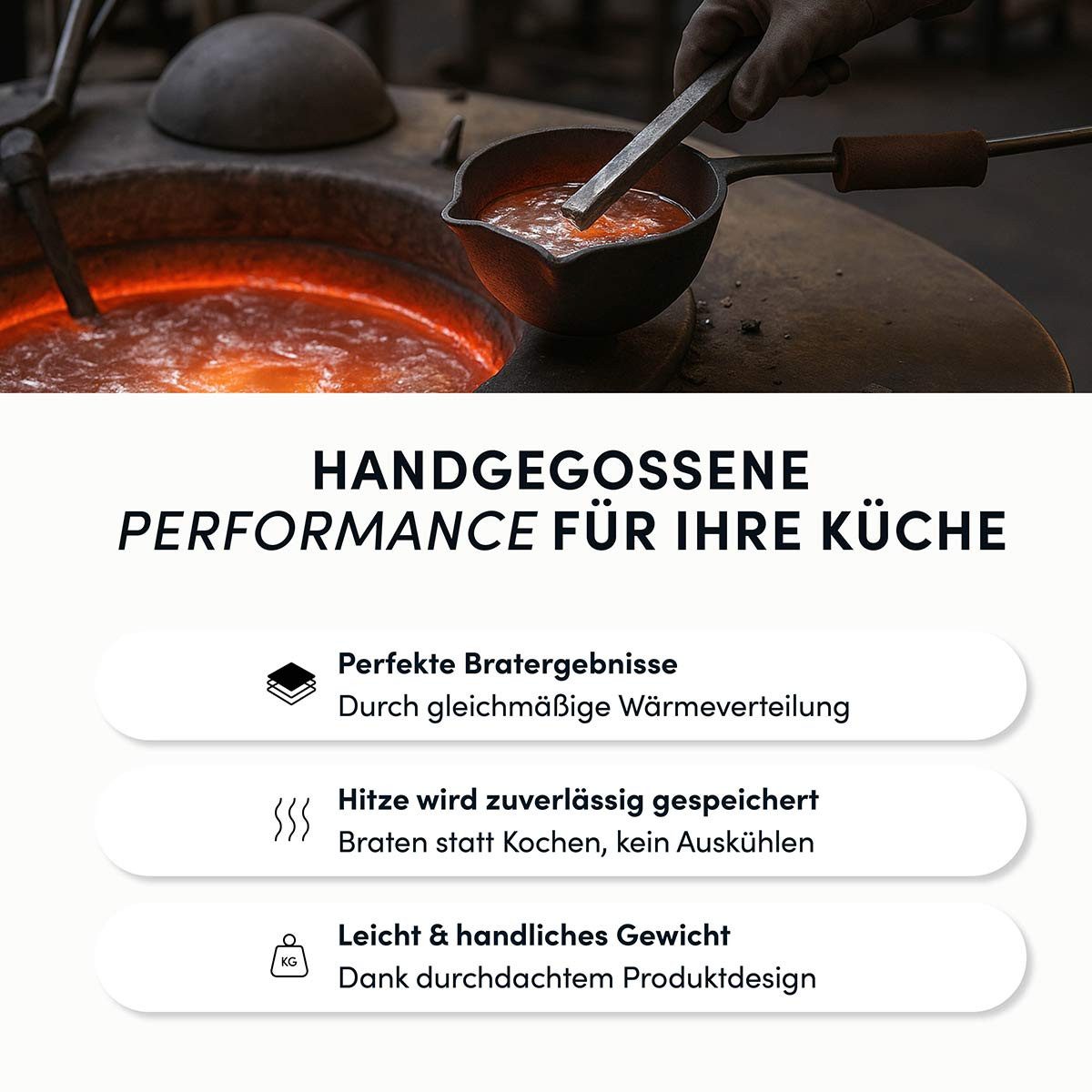Hoffmann Germany Crêpepfanne STONIQ Crepes Pfanne Ø 28 cm PFAS-frei IQ-SHIELD Induktion Pfannkuchen, Aluguss (1-tlg., 1x Crêpepfanne Ø 28 cm), abnehmbarer Griff – Bild 2 von 5