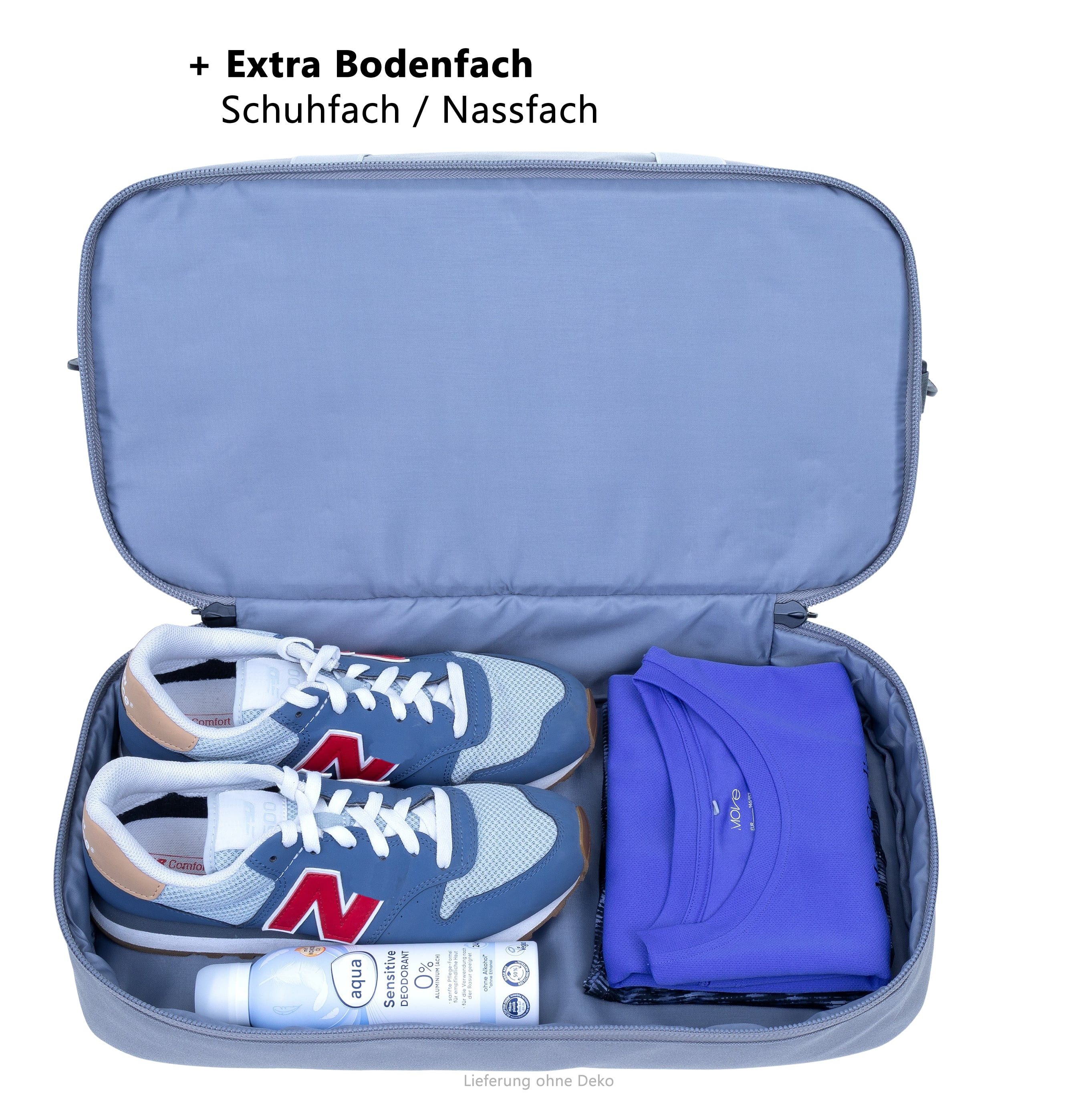 ELEPHANT Sporttasche Damen Herren Reisetasche Gym Schuhfach Innentaschen, Reisetasche Sport Tasche Schuhfach Vortasche 47 cm 30 L + Flasche
