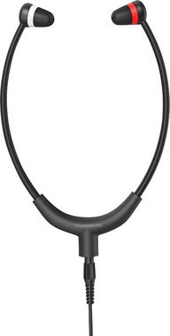 Thomson TV Headset In-Ear mit Kinnbügel, getrennte Lautstärkeregler Kabel 8 m In-Ear-Kopfhörer (leichte Bauweise, einfache Bedienung, Seniorenkopfhörer)