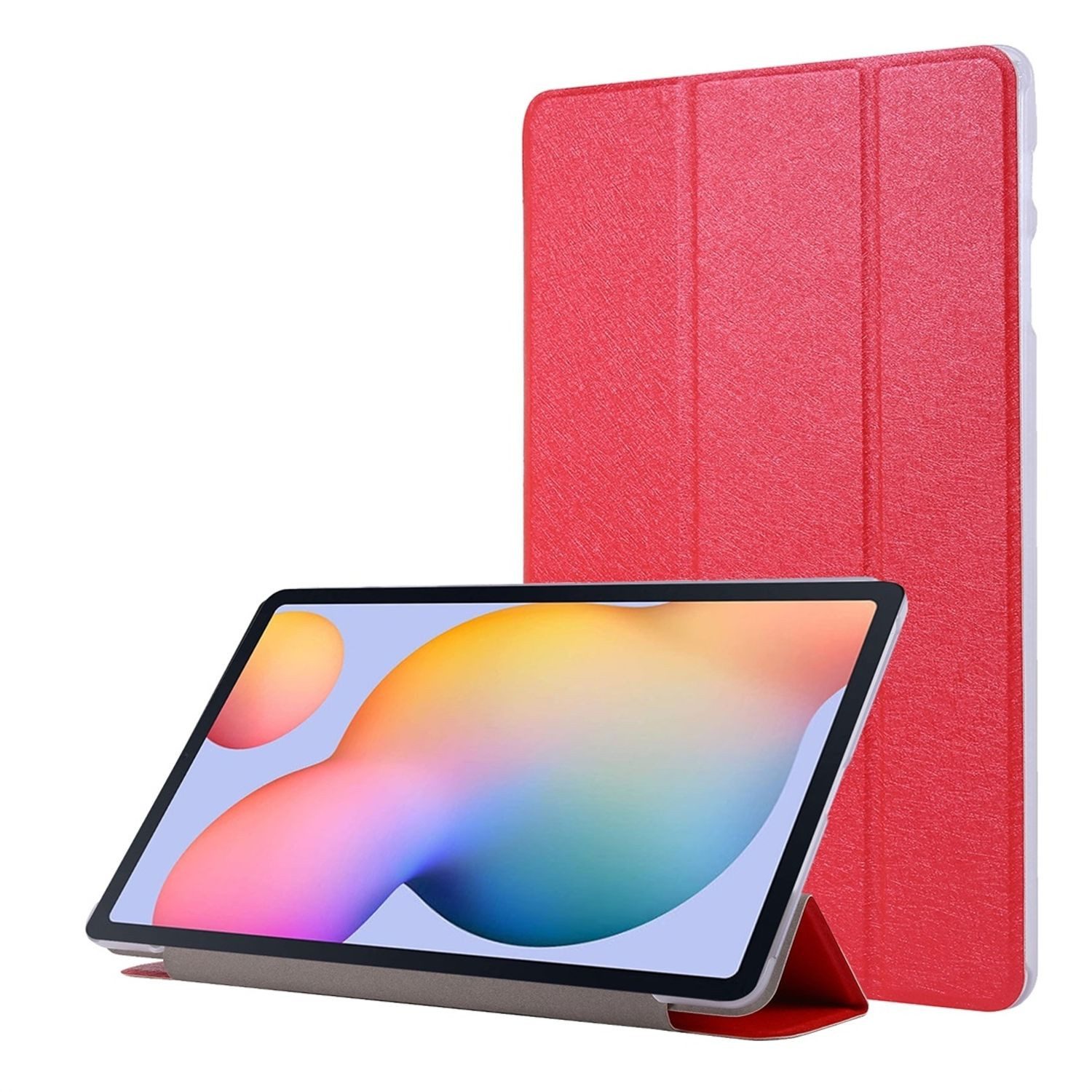 König Design Tablet-Hülle Samsung Galaxy Tab S7, Schutzhülle für Samsung Galaxy Tab S7 Tablethülle Schutztasche Cover Standfunktion Rot