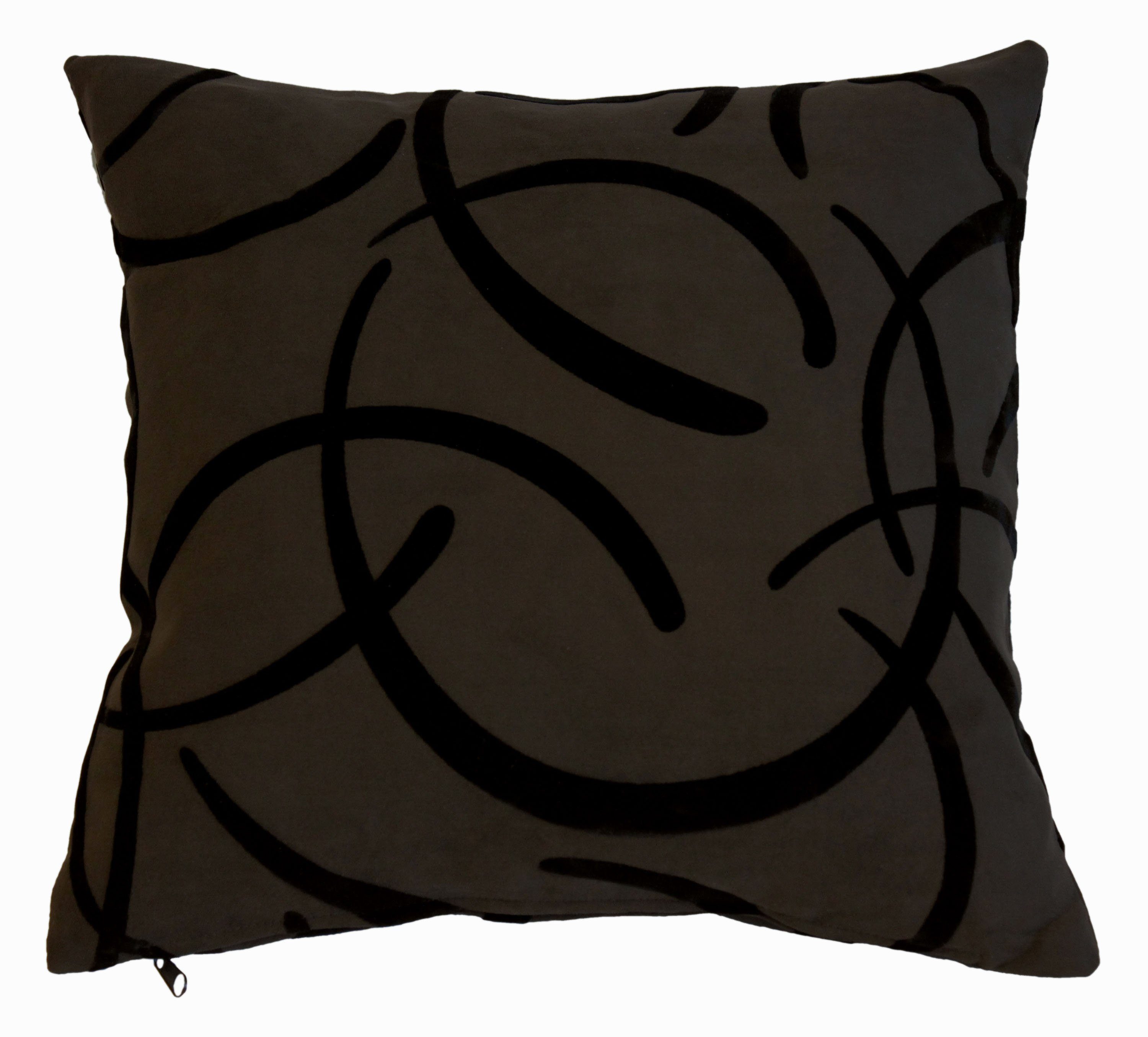 Haus und Deko Kissenbezug Kissenhülle Wildlederoptik günstig online kaufen