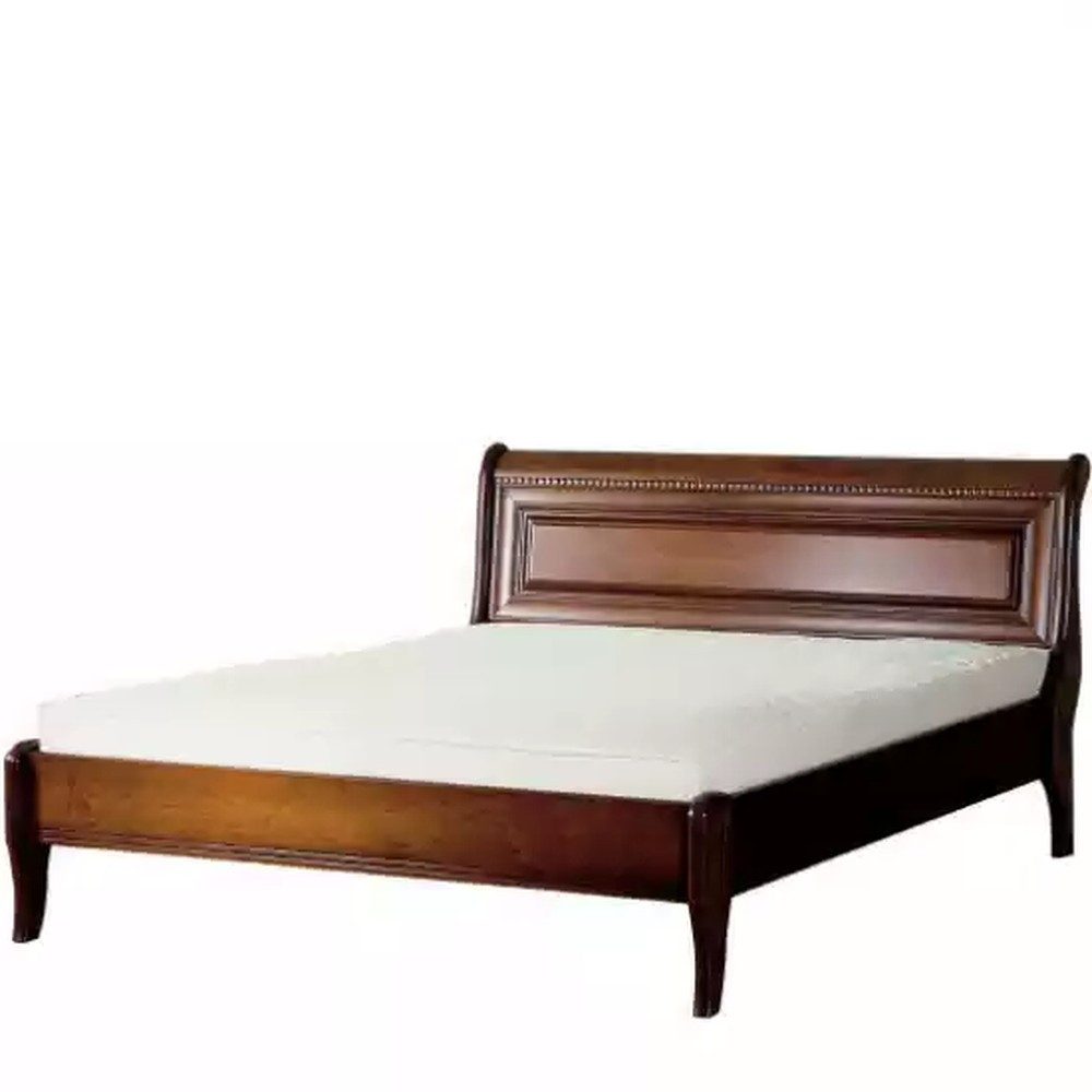 Xlmoebel Holzbett Barock-Holzbett in Braun für elegantes Doppelzimmer (1-tlg., Bett), Hergestellt in Europa