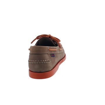 Sebago Docksides, Nubuck, Brown Taupe / Orange, Men 7000GA0-A70 Bootsschuh