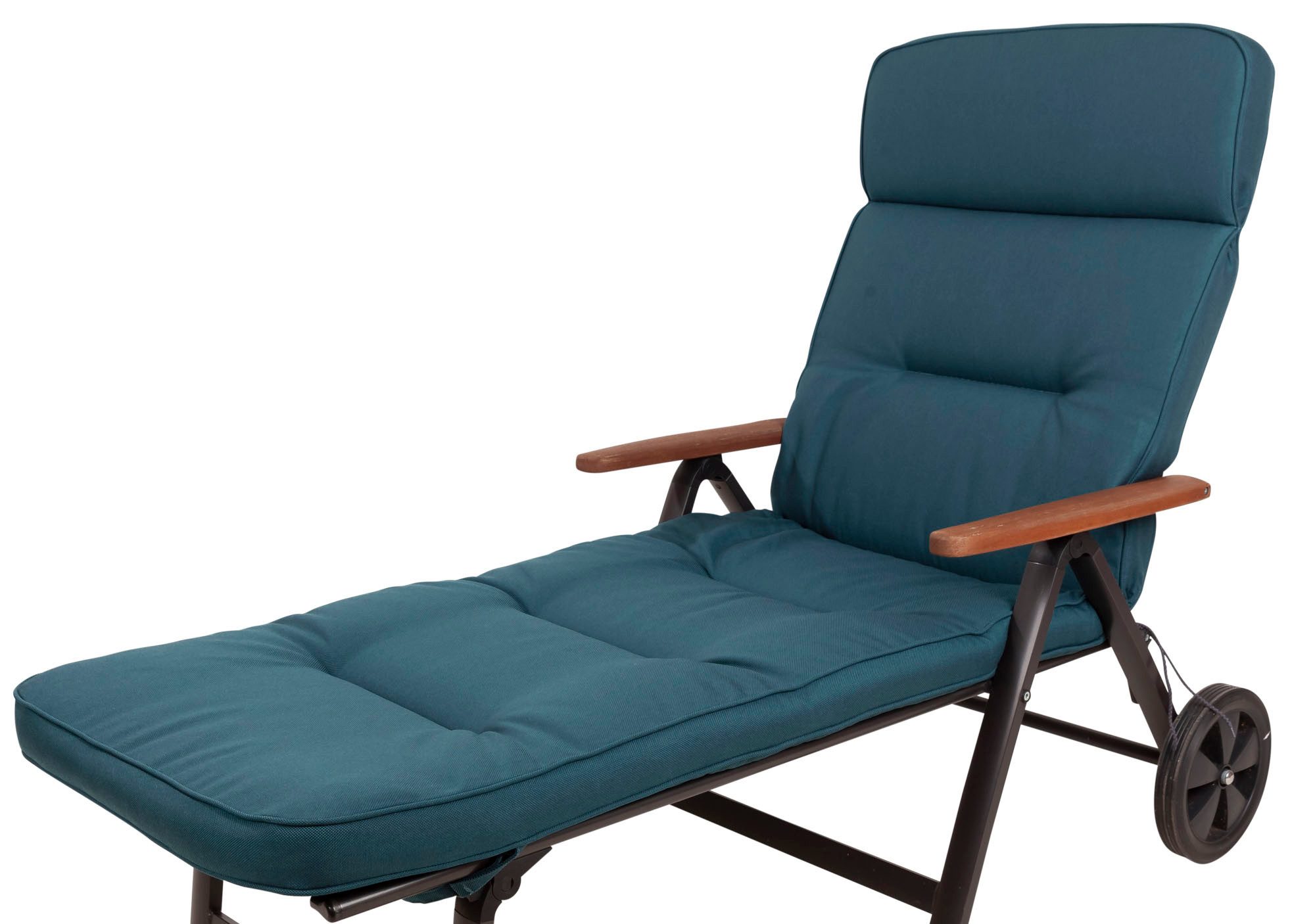 KETTtex Liegenauflage Rollliege Alicante 2312 extrabreit petrol 200x65x9cm wasserabweisend, (1 St)