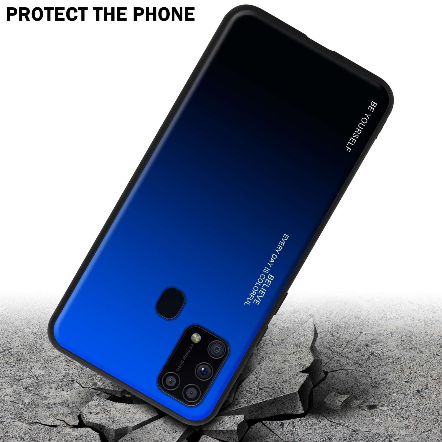 Cadorabo Handyhülle für Samsung Galaxy M31 Hülle Samsung Galaxy M31, Robustes Hard Case - Handy Schutzhülle - Hülle - Back Cover Bumper