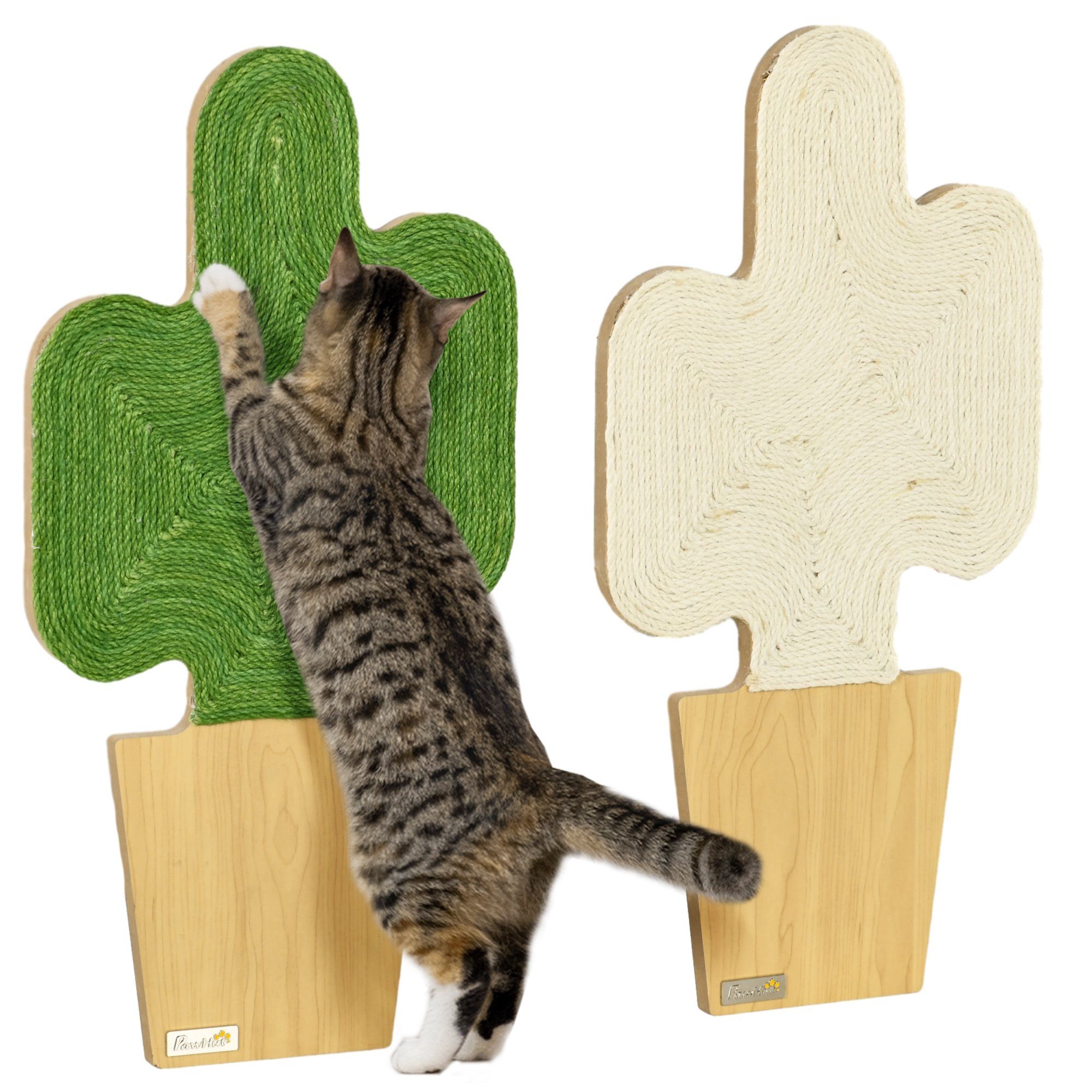 Kratzbrett Kratzmatte Katze, 2er Set Katzenkratzbretter aus Juteseil