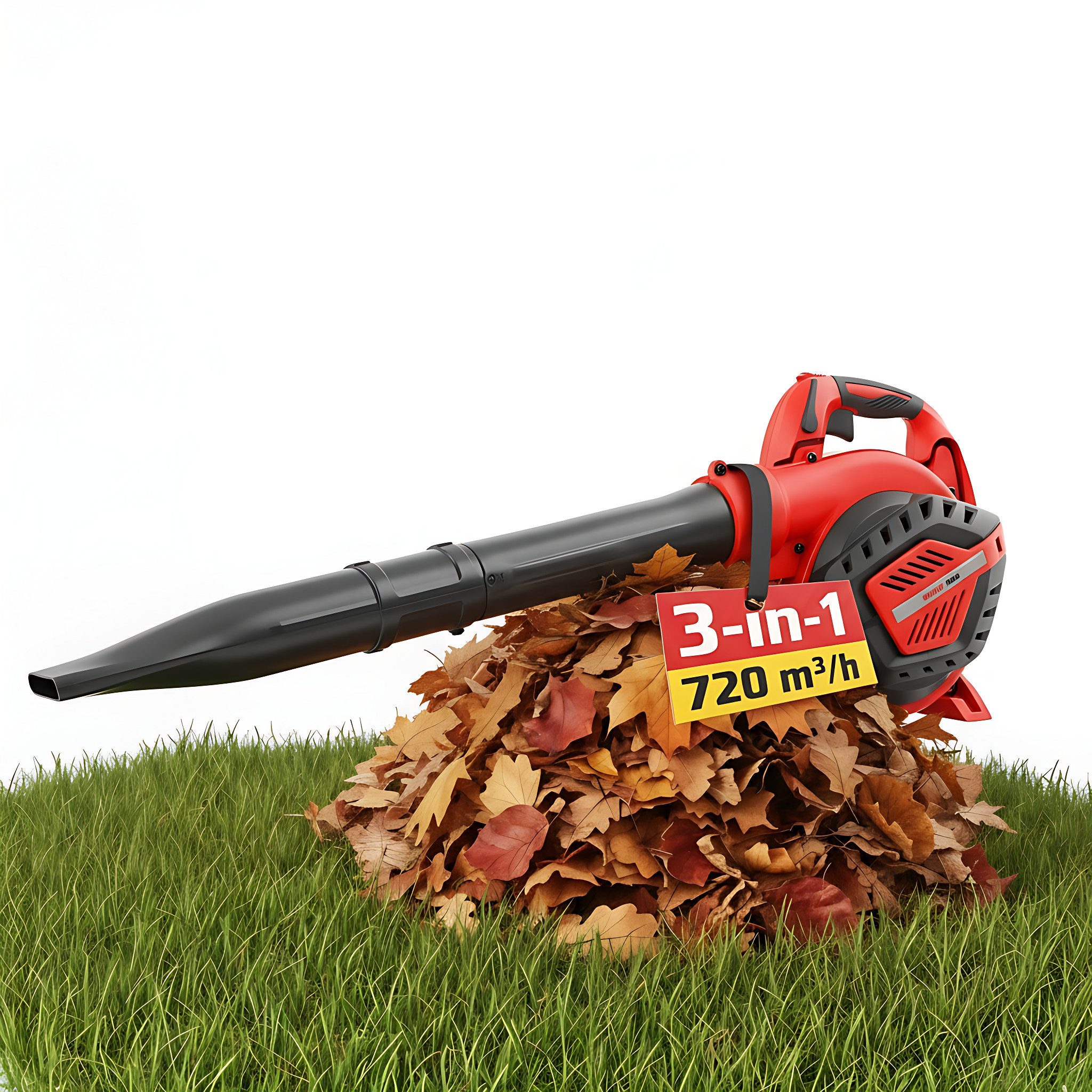 Hecht Benzin-Laubbläser 9254 3in1 Повітродувка листя Laubhäcksler, 1 PS, 720 m³/h, 25,4 cm³, 50L Fangsack