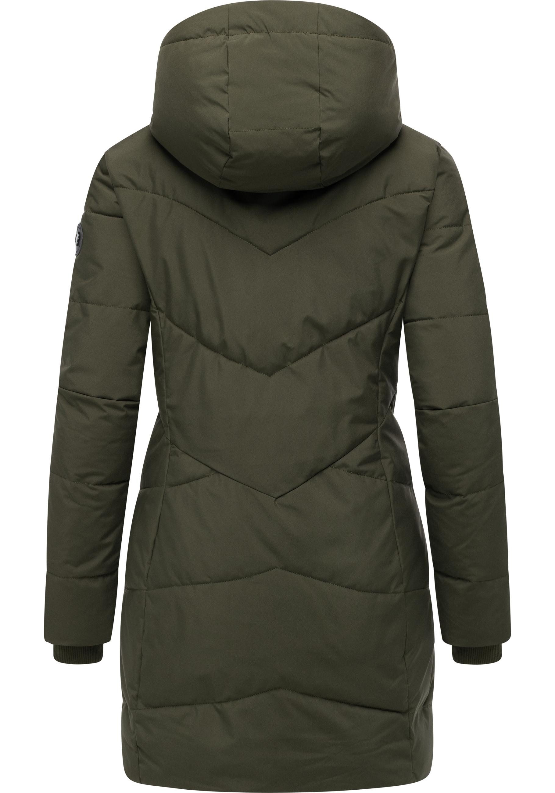 Ragwear Steppmantel Pevilla YOUMODO Wasserdichter Damen Winter gesteppter Kurzmantel