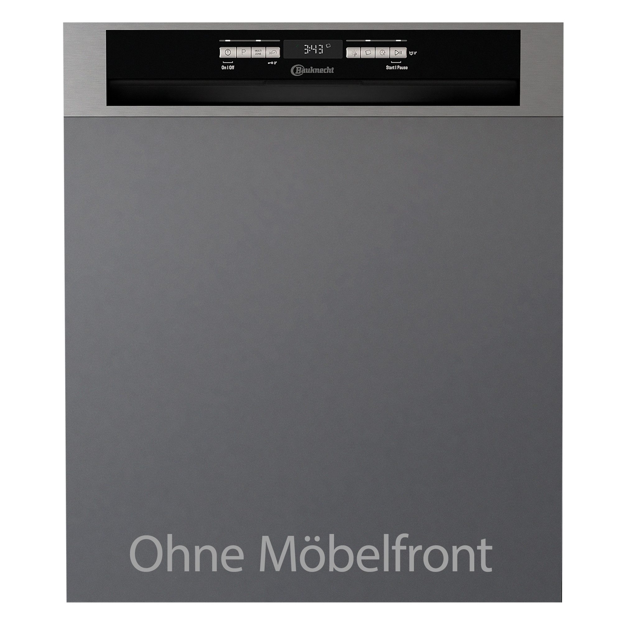 BAUKNECHT teilintegrierbarer Geschirrspüler B6B D841A X, 14 Maßgedecke, Innenbeleuchtung, PowerClean, Besteckschublade