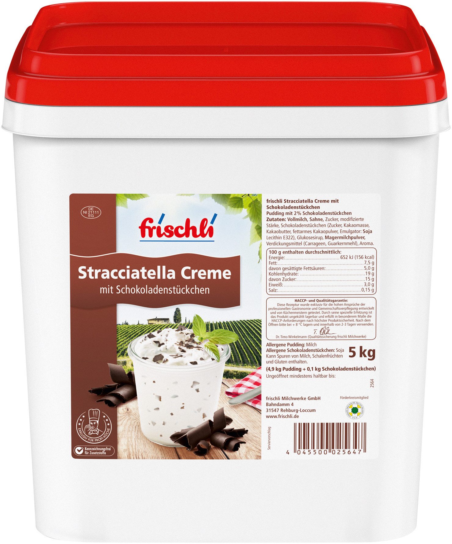 frischli Süßigkeit, Frischli Stracciatella Creme eine unwiderstehliche Kombination 5000g