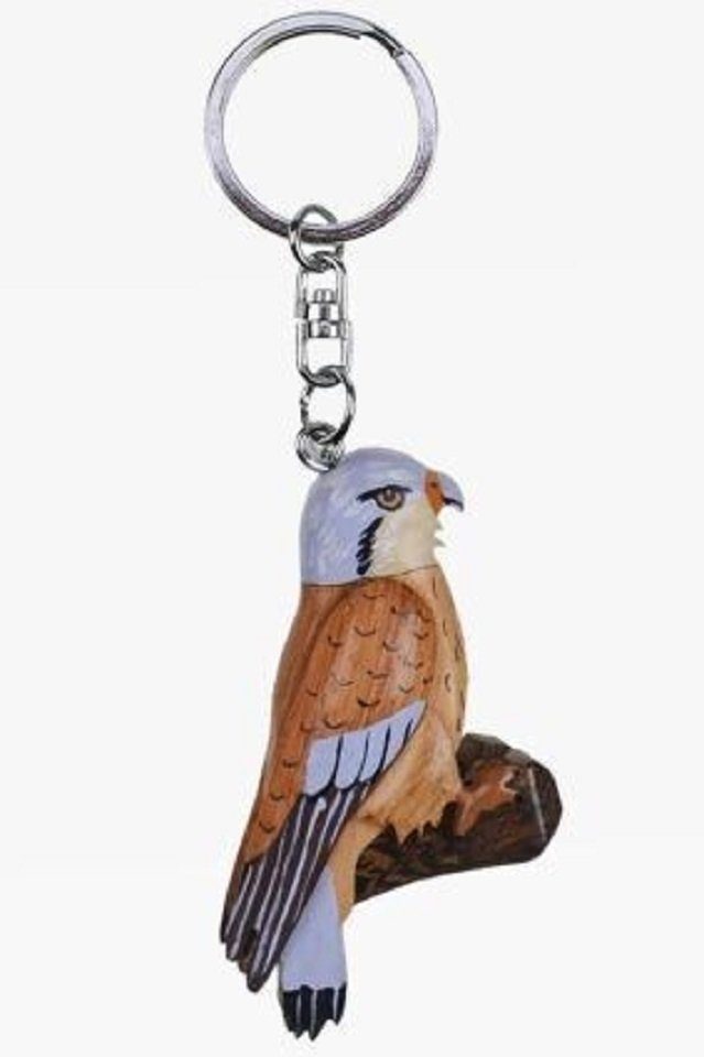 Cornelißen Schlüsselanhänger Schlüsselanhänger, Holz Anhänger Buntfalke