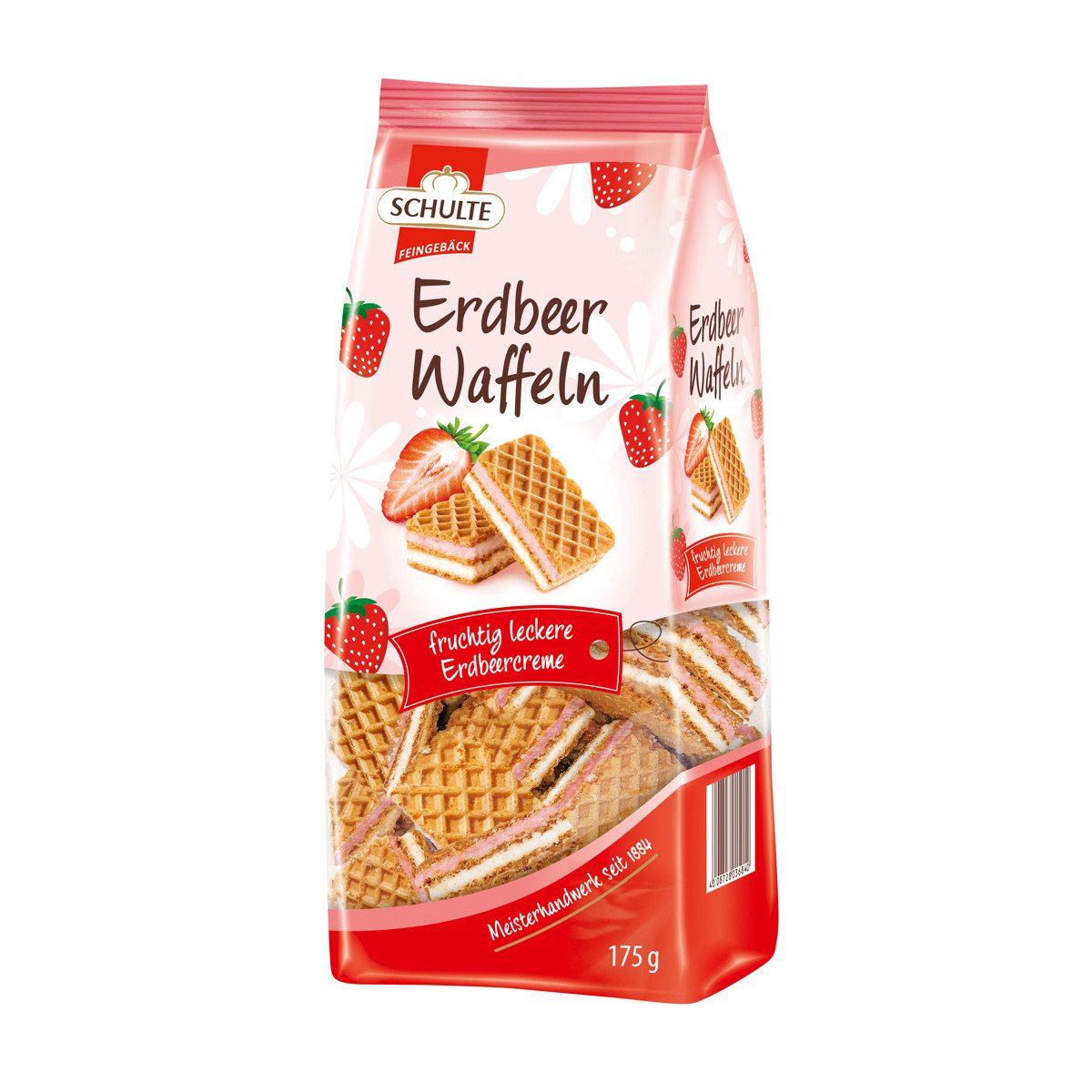 Schulte Kekse, Schulte Erdbeer-Vanille-Waffeln 175g